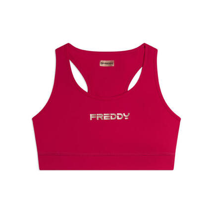 Brassière de sport à soutien moyen en tissu technique respirant