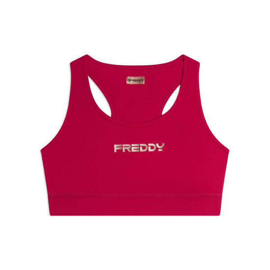 Brassière de sport à soutien moyen en tissu technique respirant