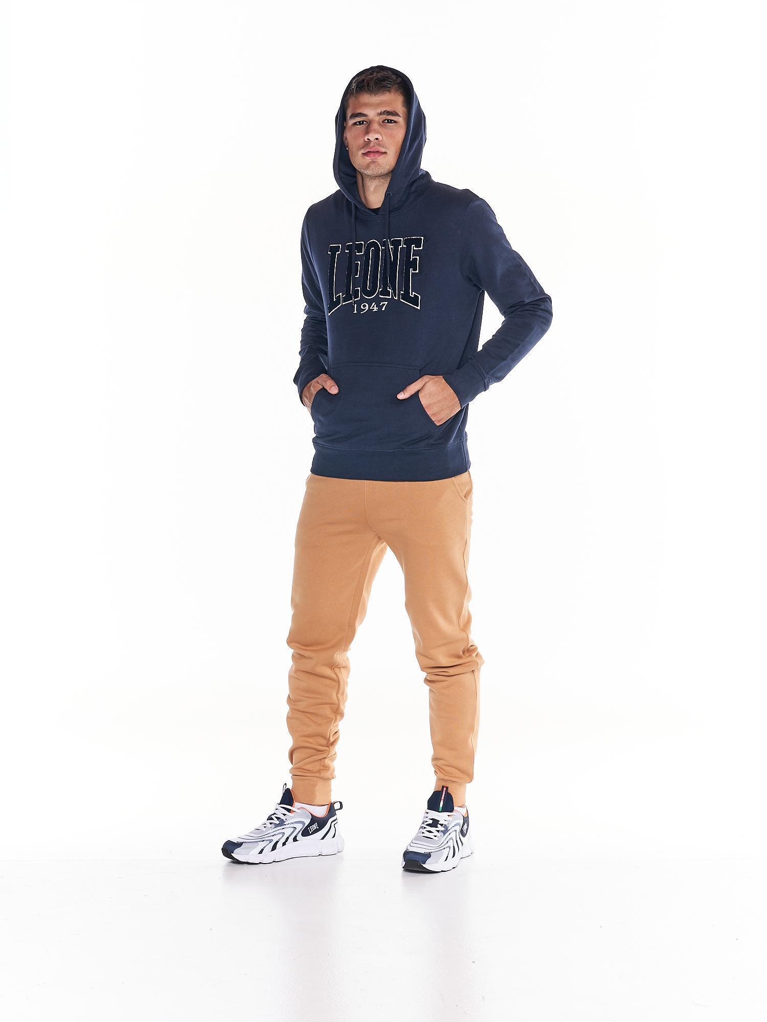 Sudadera de hombre con capucha y bolsillo grande con logo College grande 3/6