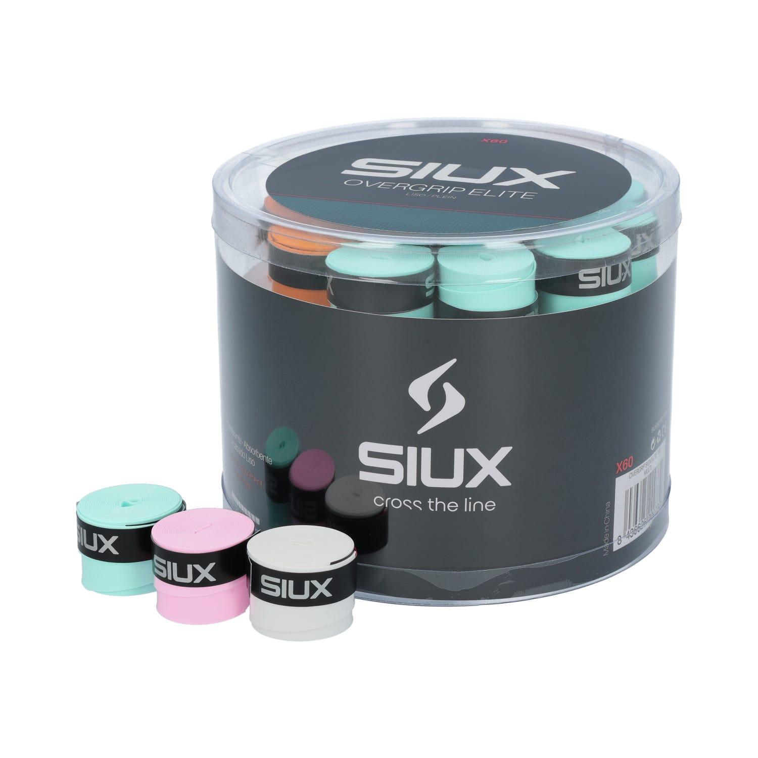 Cubo 60 Uds Overgrip Siux Elite Multicolore 3/4