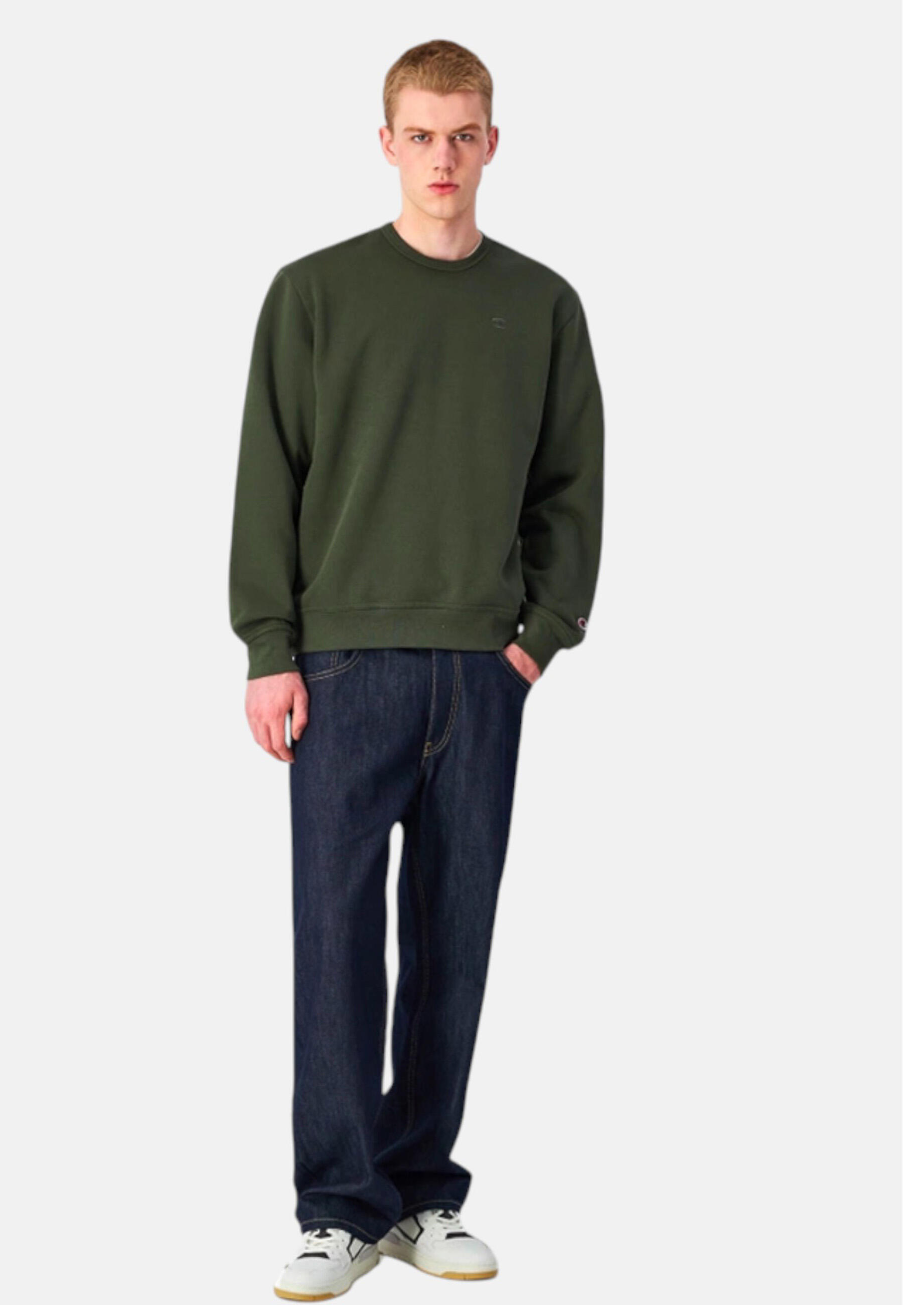 Champion - Felpa in cotone per uomo 4/4