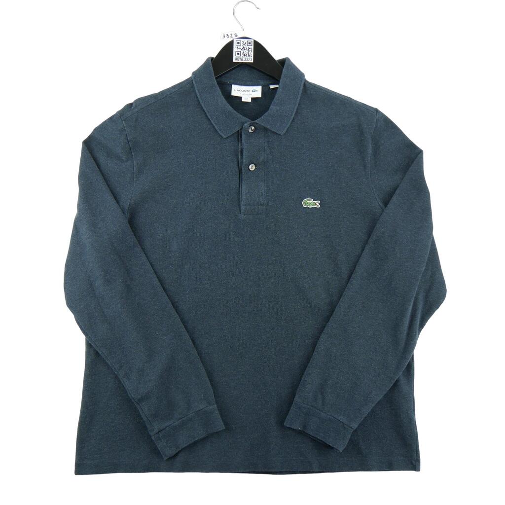 Second life - Long Sleeve Polo Men Navy - Excellent