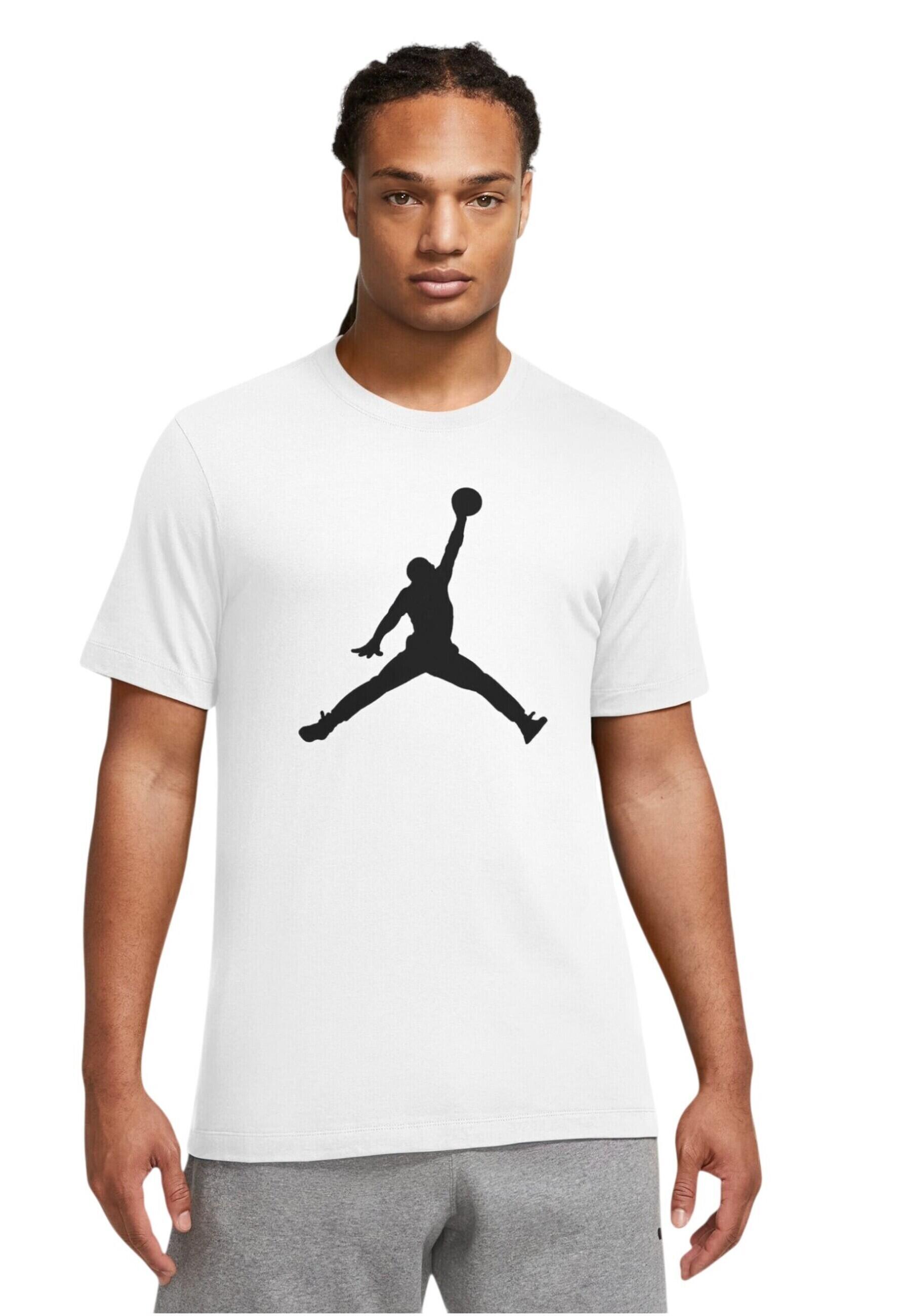Jordan - T-Shirt M J JUMPMAN SS CREW en coton pour homme 3/4