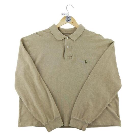 Seconde vie - Polo manches longues Homme Beige - Excellent