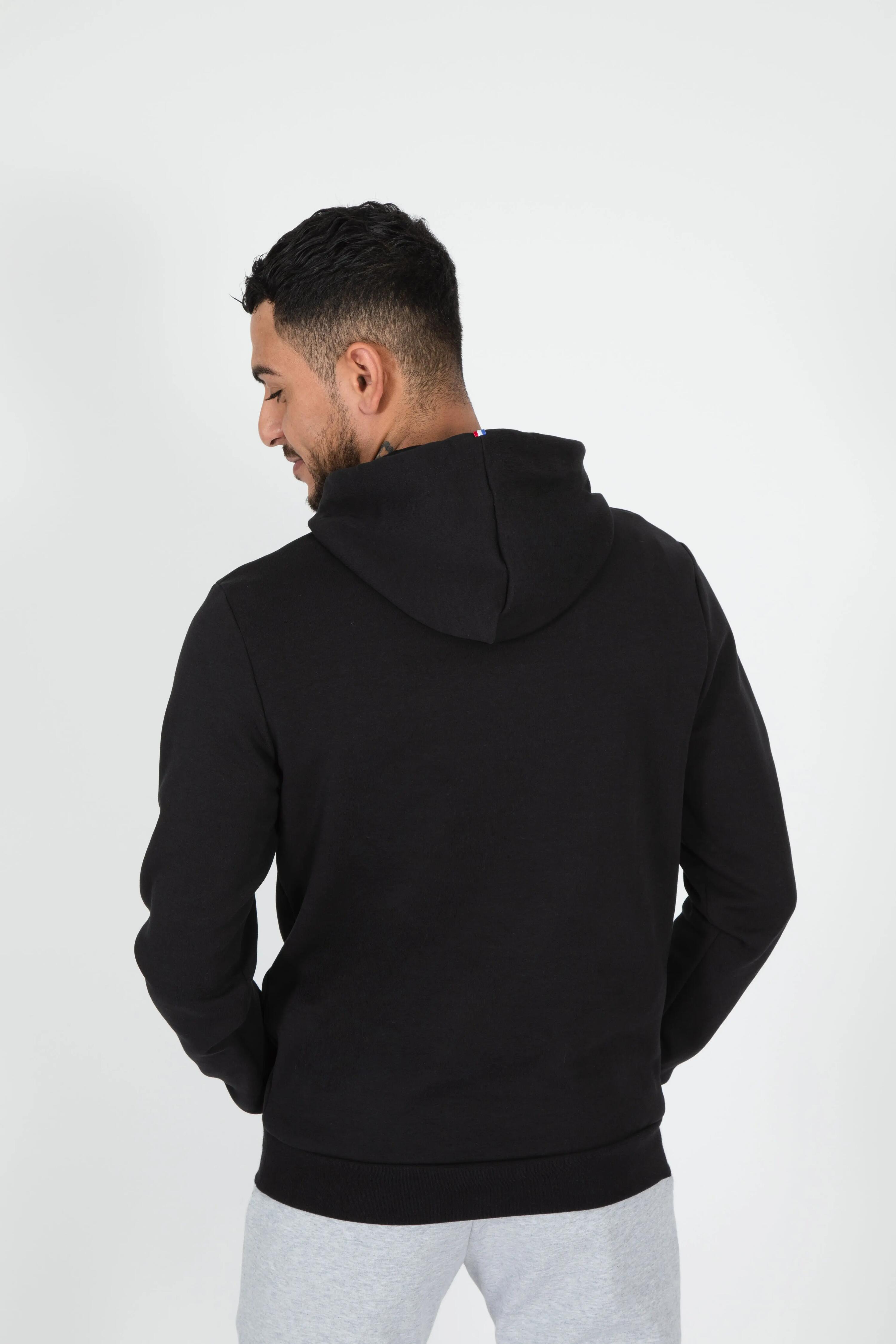 Felpa Le Coq Sportif Ess Hoody N°1 M Nera Adulto 2/5