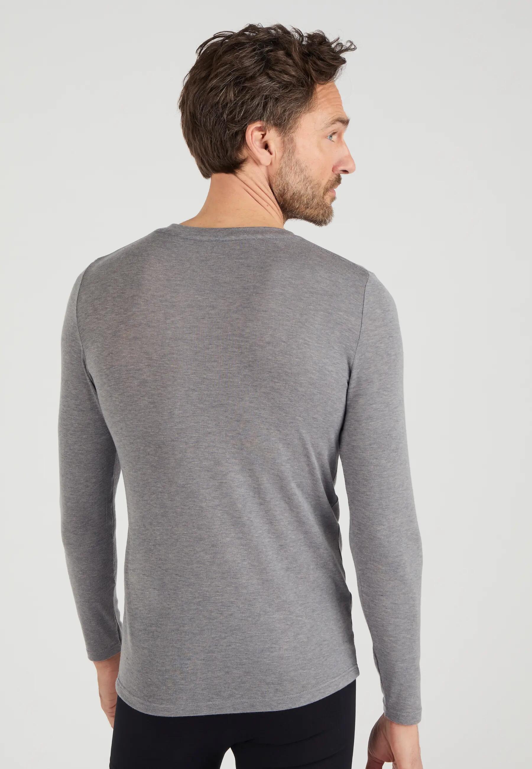 T-shirt col V manches longues fine côte Thermolactyl Sensitive 3/5