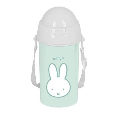 Borraccia Bambini Miffy Niebla Blanca con Pajita e Apertura Automática 05 L