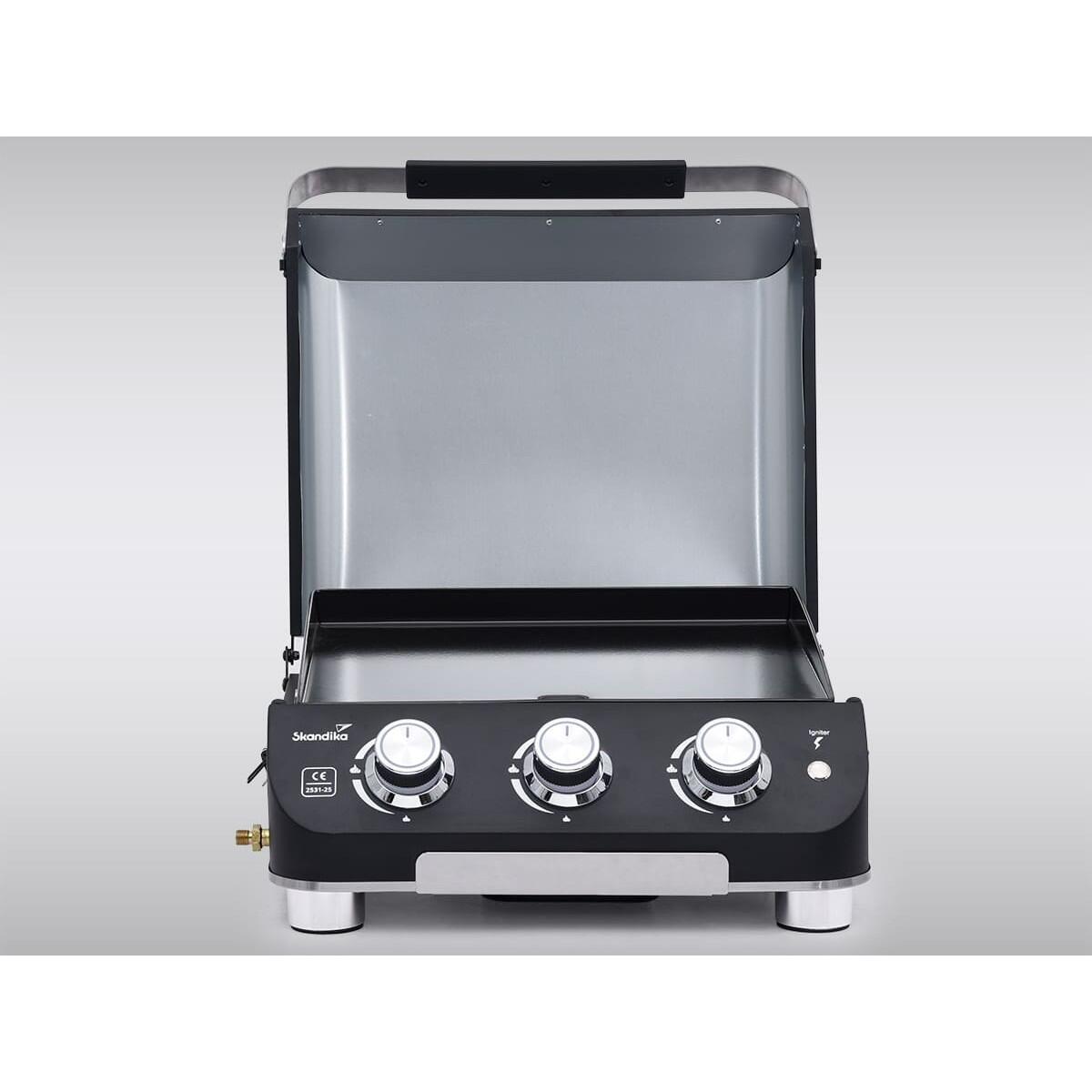 Tweedehands – Gas plancha Palo - Gas plancha grillplaat - 3 branders 3/7