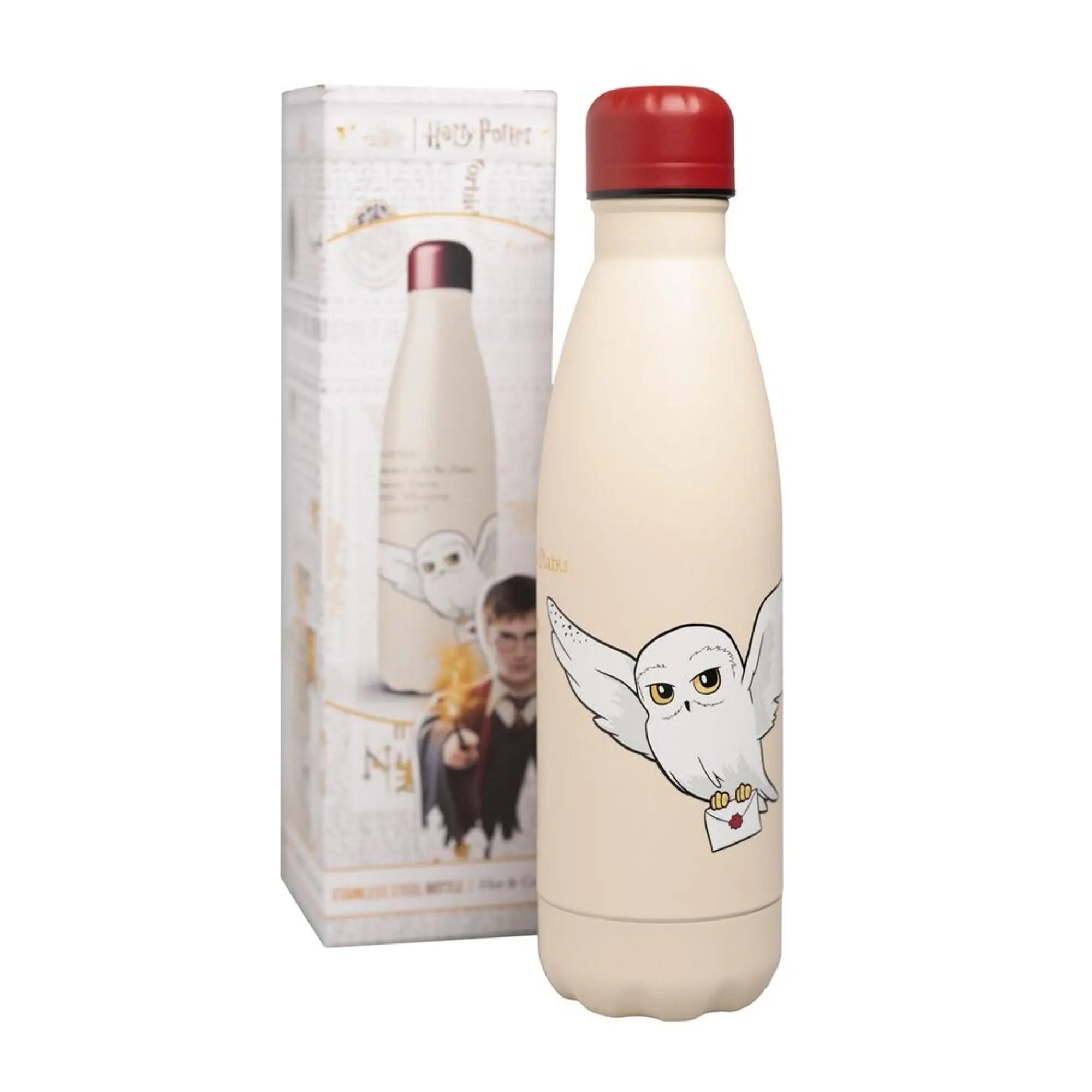 Borraccia in acciaio inossidabile Harry Potter Hedwig Beige e Rosso 0,5 L 2/3