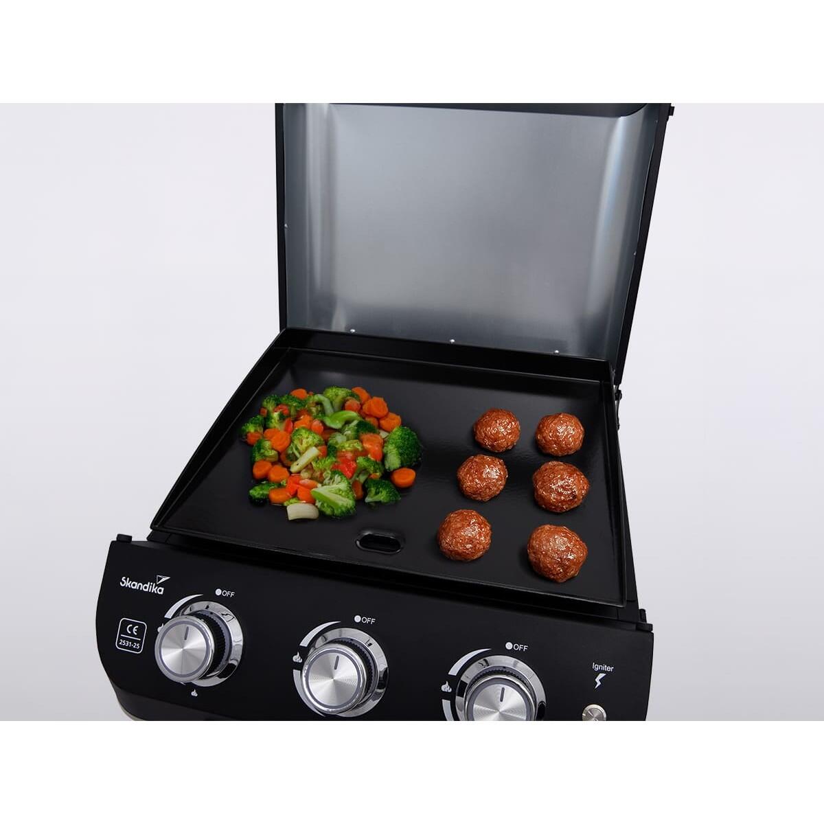 Tweedehands – Gas plancha Palo - Gas plancha grillplaat - 3 branders 4/7