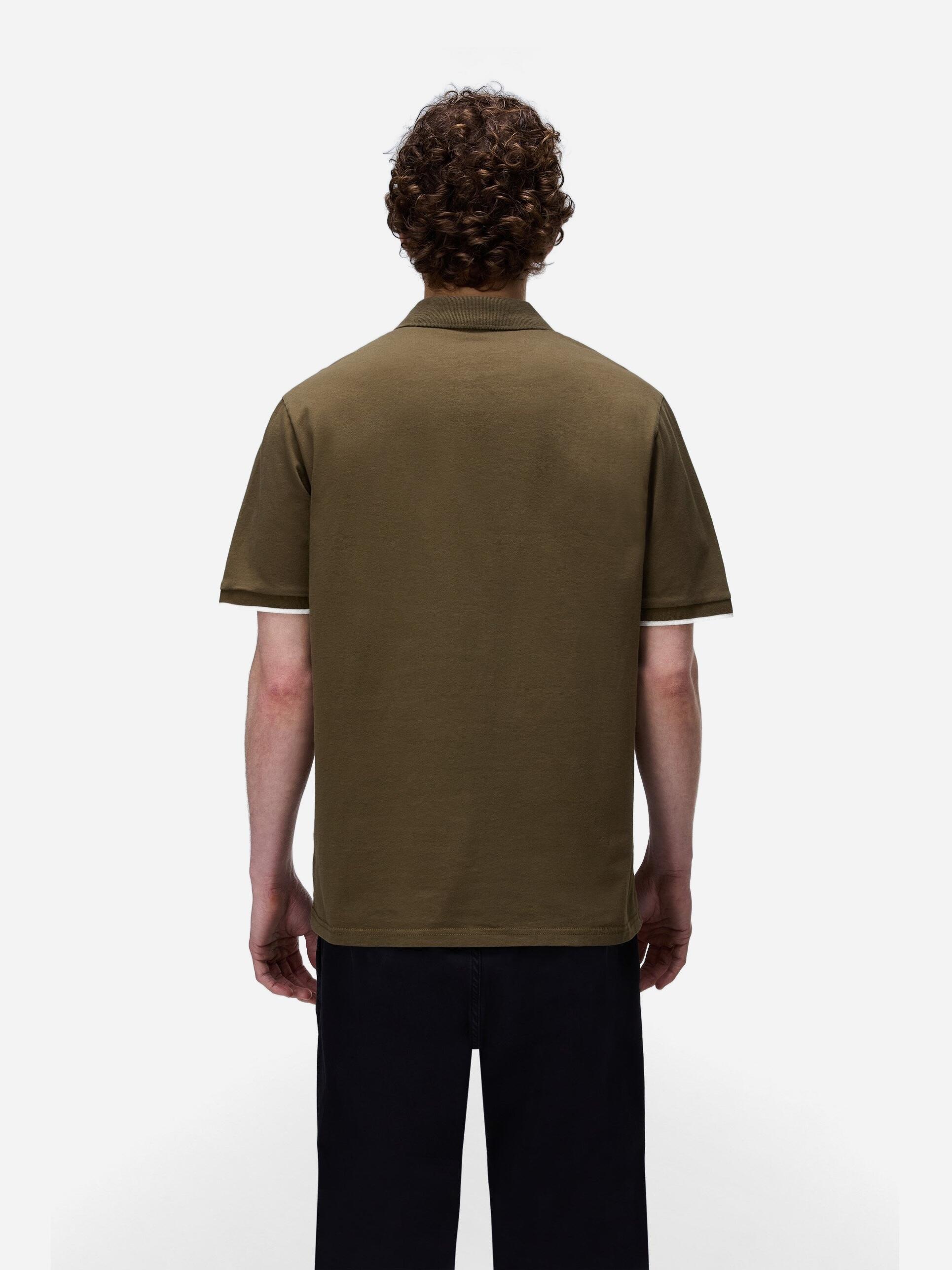 Polo Napapijri E-badge Ss 1 Dark Olive 2/6