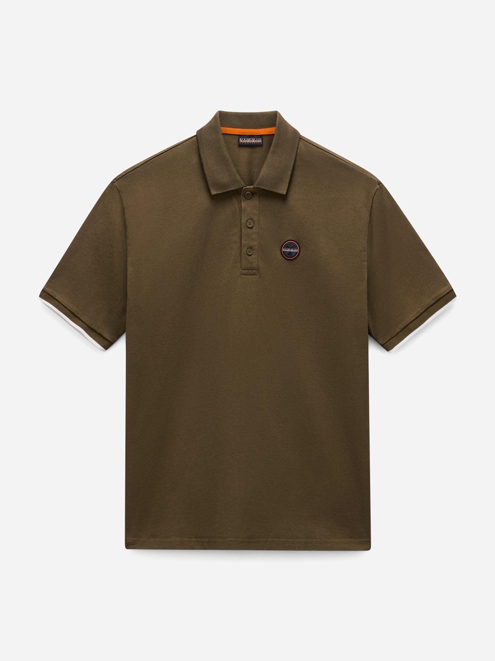 Polo Napapijri E-badge Ss 1 Dark Olive 4/6