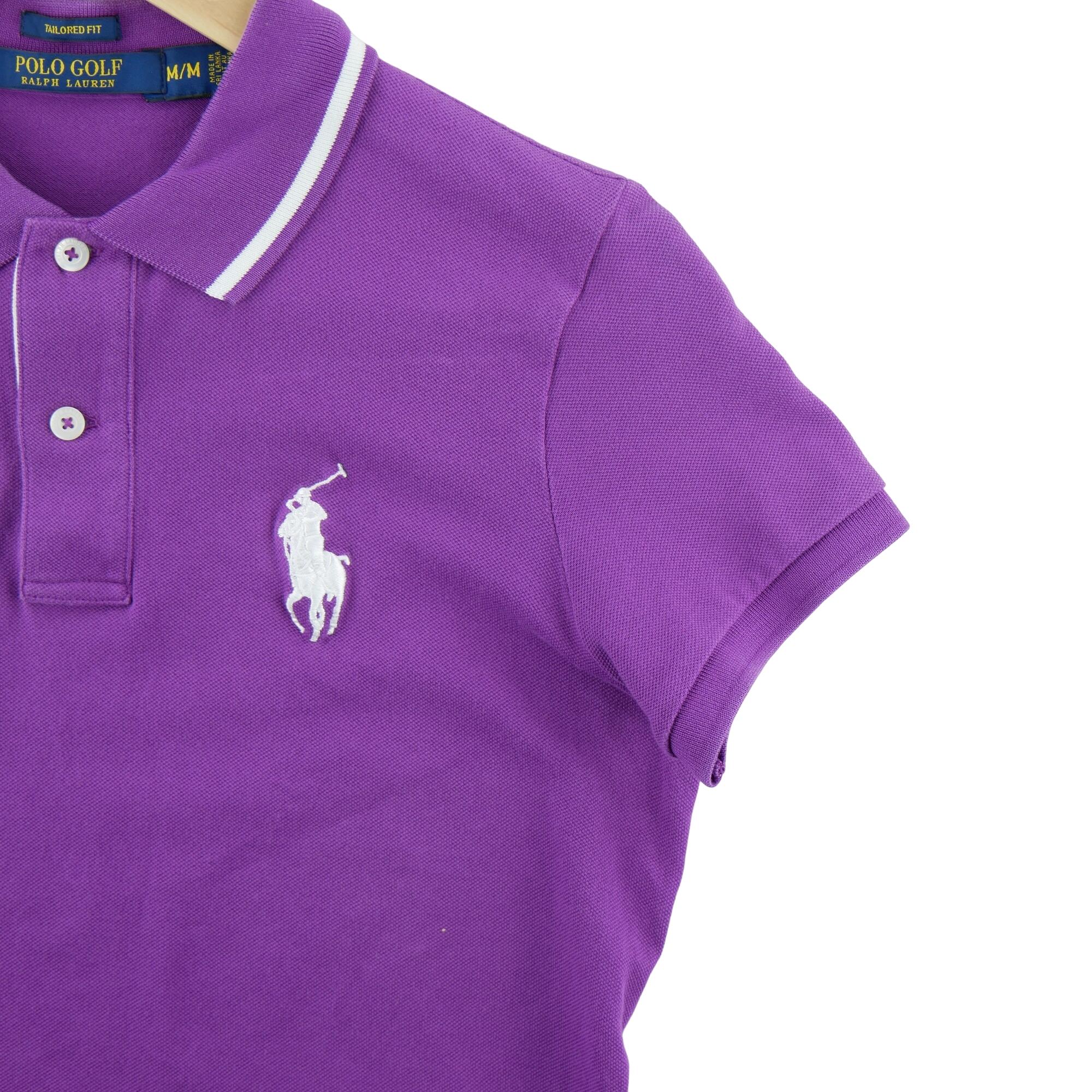 Tweedehands - Polo Ralph Lauren heren polo korte mouw paarse - Goede staat 4/7