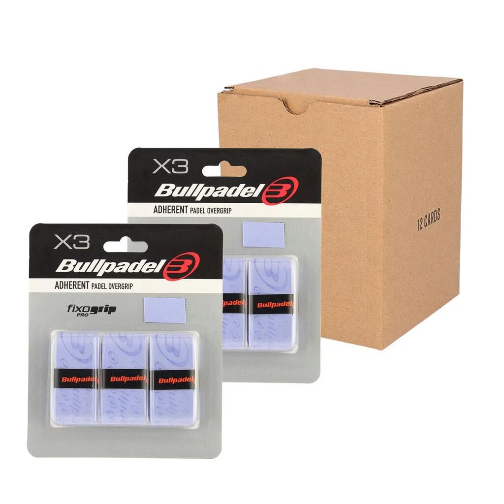 Box 12 Pcs - Blister (3 Pcs) Overgrip Bullpadel Blue
