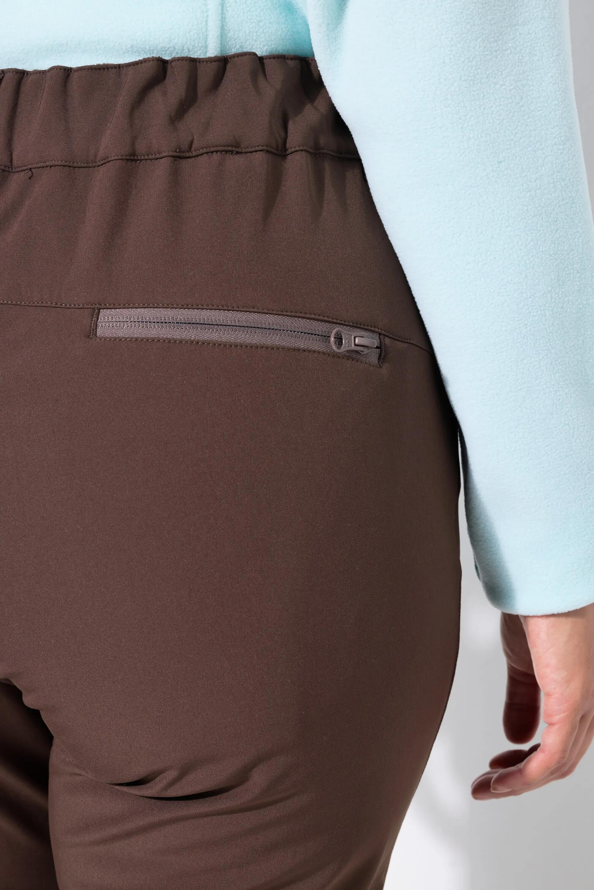 Dames Softshell-broek waterafstotend voorgevormde knieën fleece voering 3/13