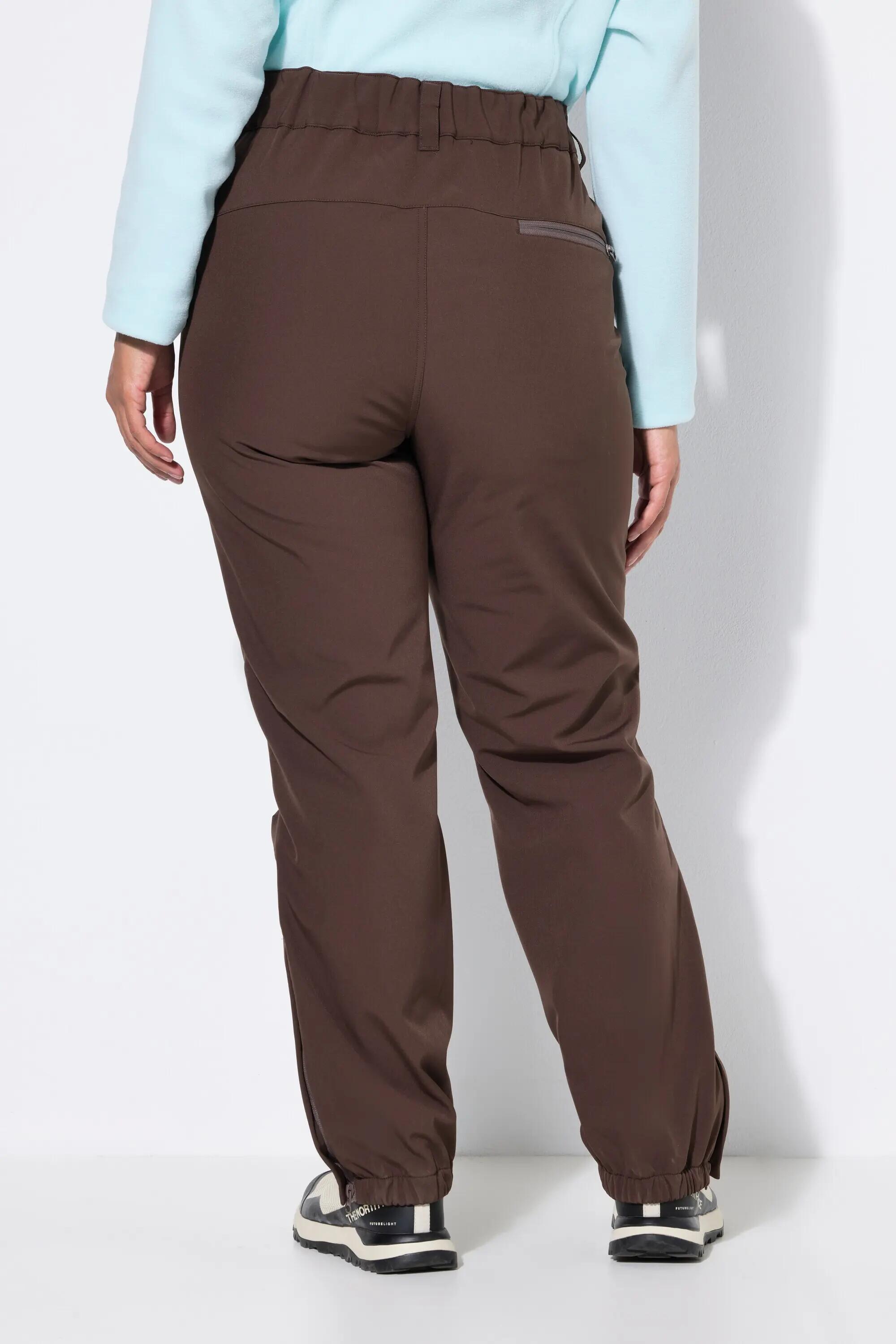Dames Softshell-broek waterafstotend voorgevormde knieën fleece voering 8/13