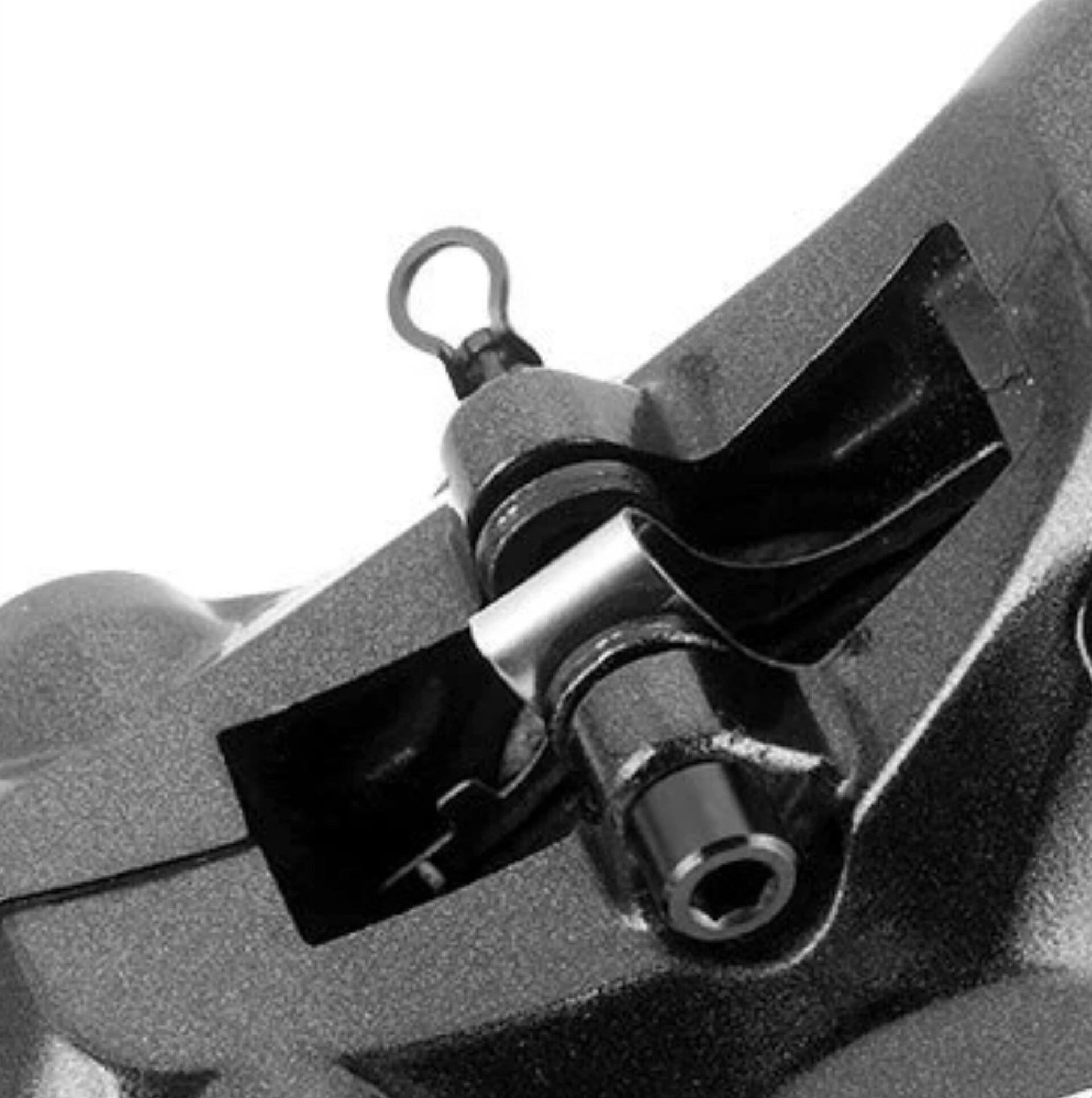 Remklauwschroeven fiets M4 titanium TC4 met circlips - zwart (set van 2) 2/3