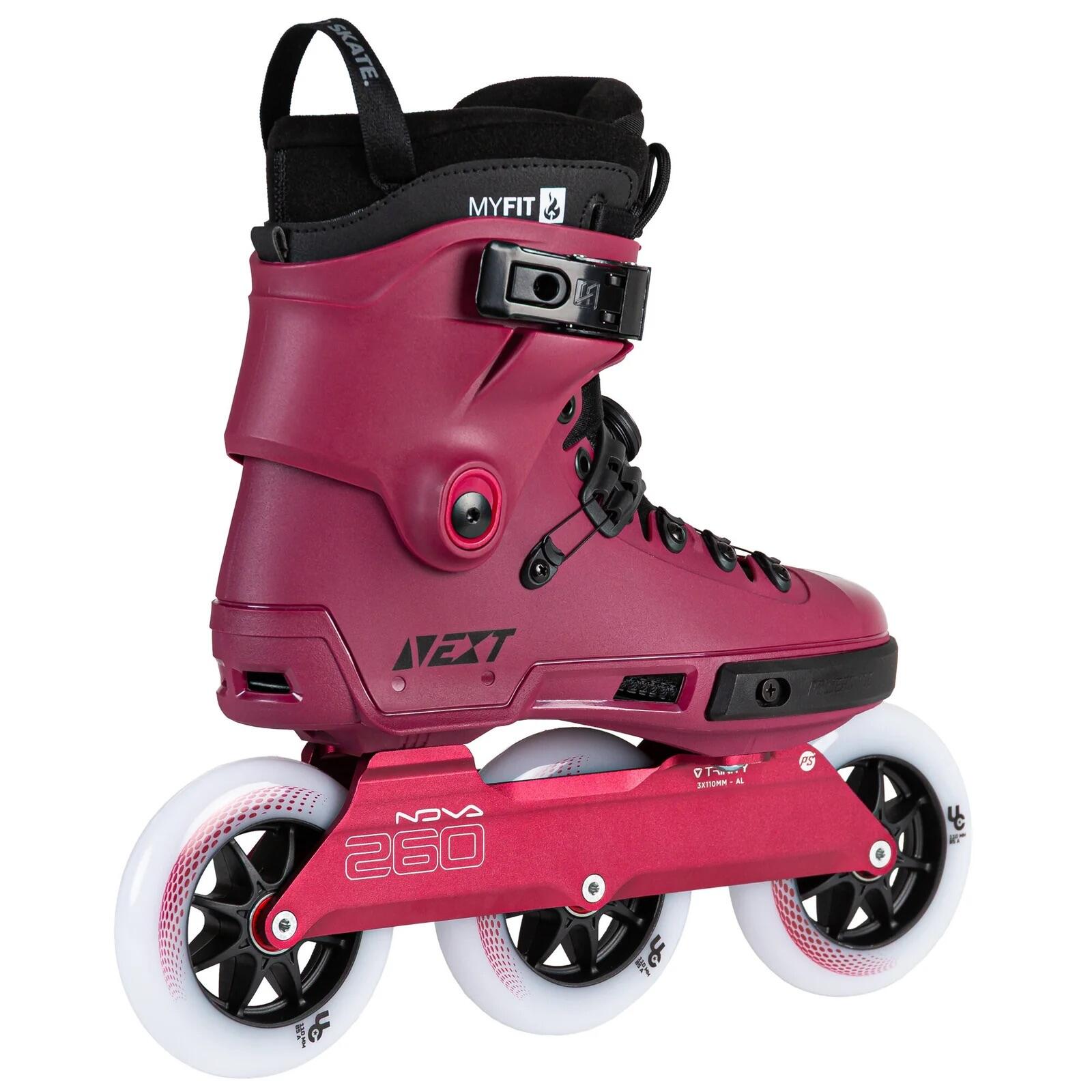 POWERSLIDE Next 2.0 110 PDS Merlot fitness inline skates 4/6