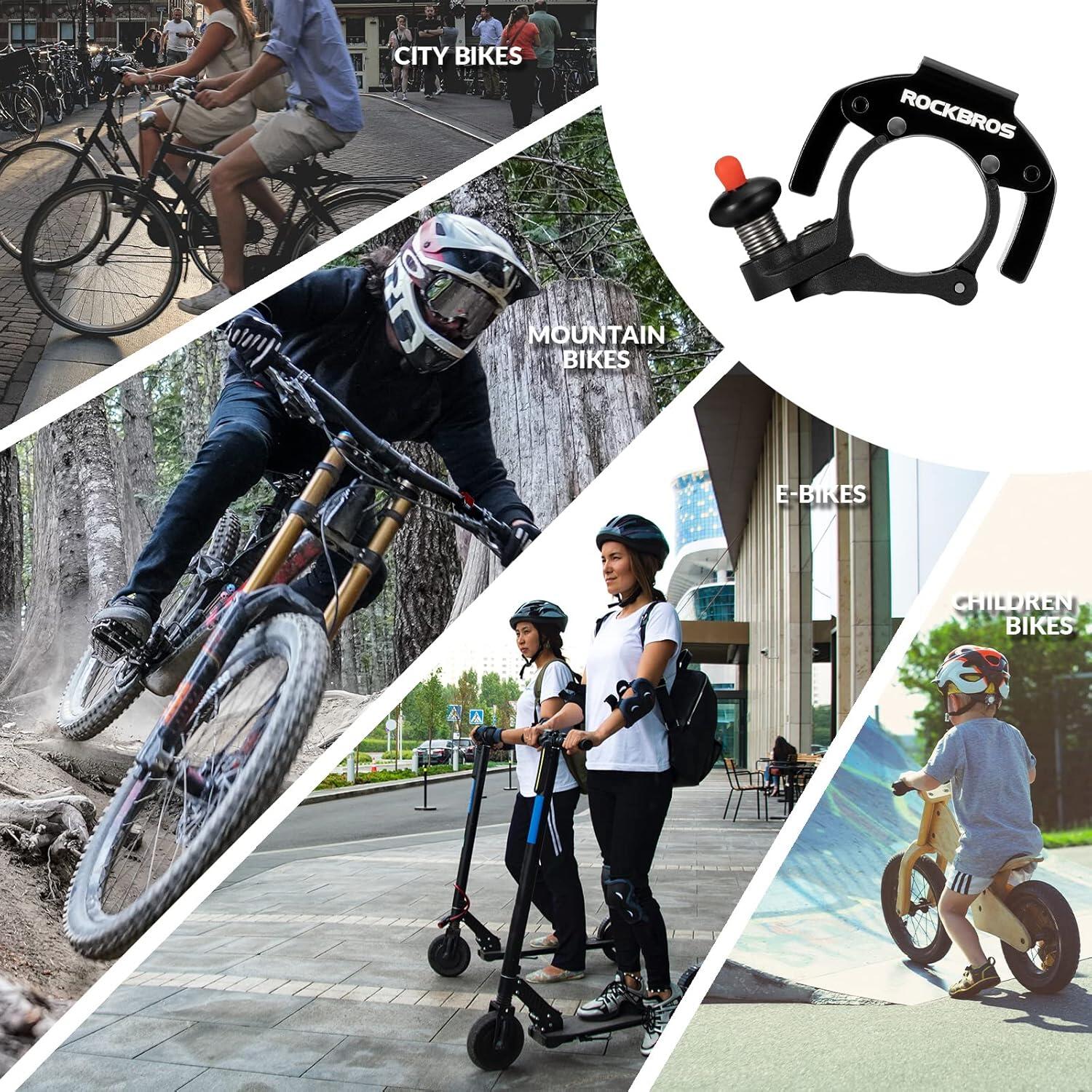 ROCKBROS Mini Bike Bell 100dB Aluminum Alloy 3/6