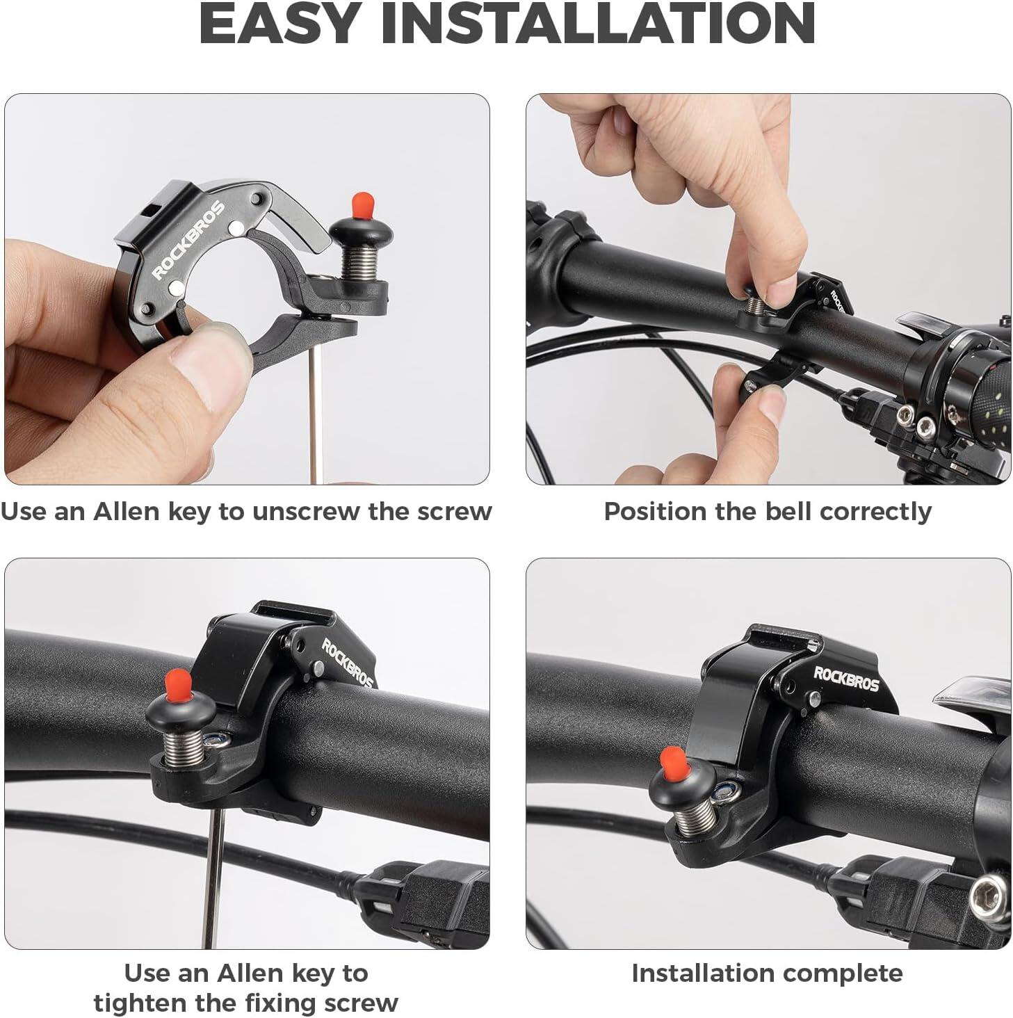 ROCKBROS Mini Bike Bell 100dB Aluminum Alloy 6/6