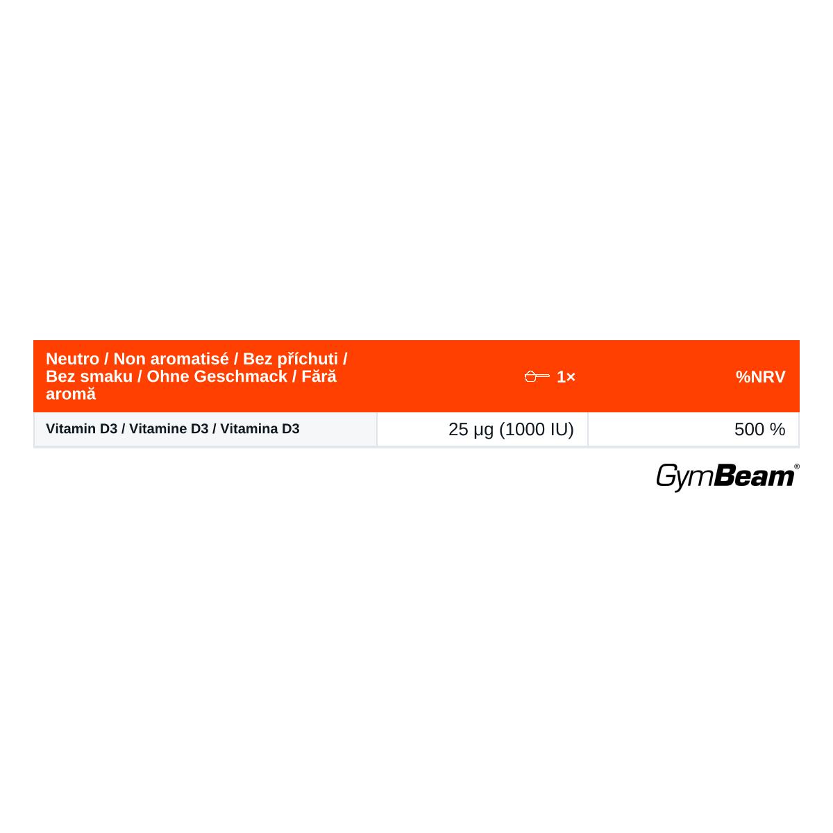 Witamina D3 1000 IU GymBeam 2/2