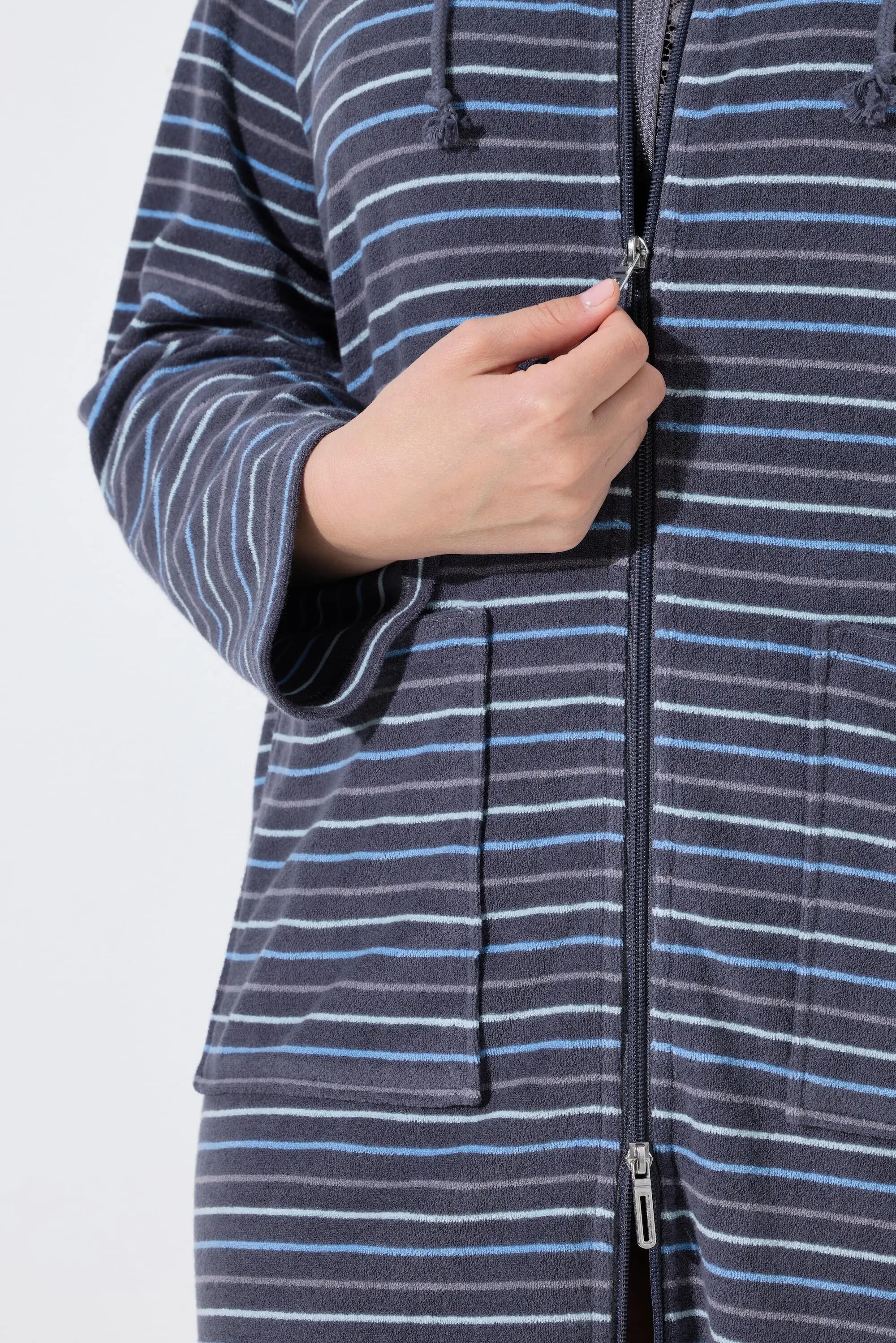 Femme Peignoir à manches longues en tissu éponge 6/7