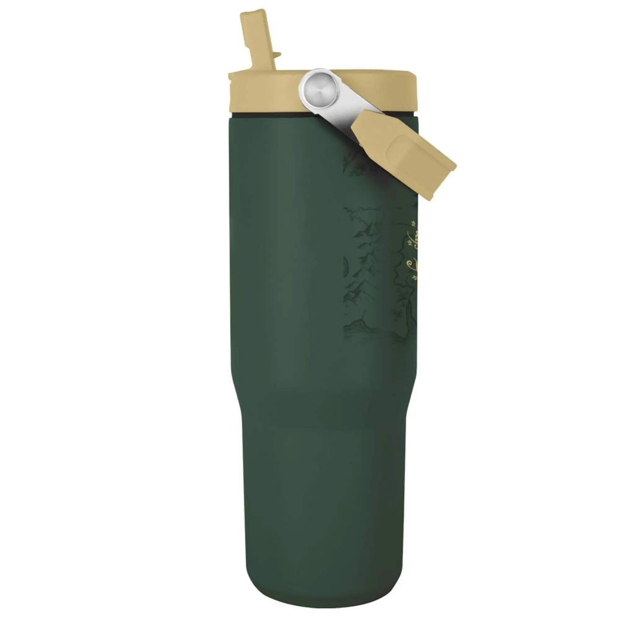 Vaso Termo Adultos El Señor de los Anillos Verde con Asa y Pajita 0,9 L 2/3