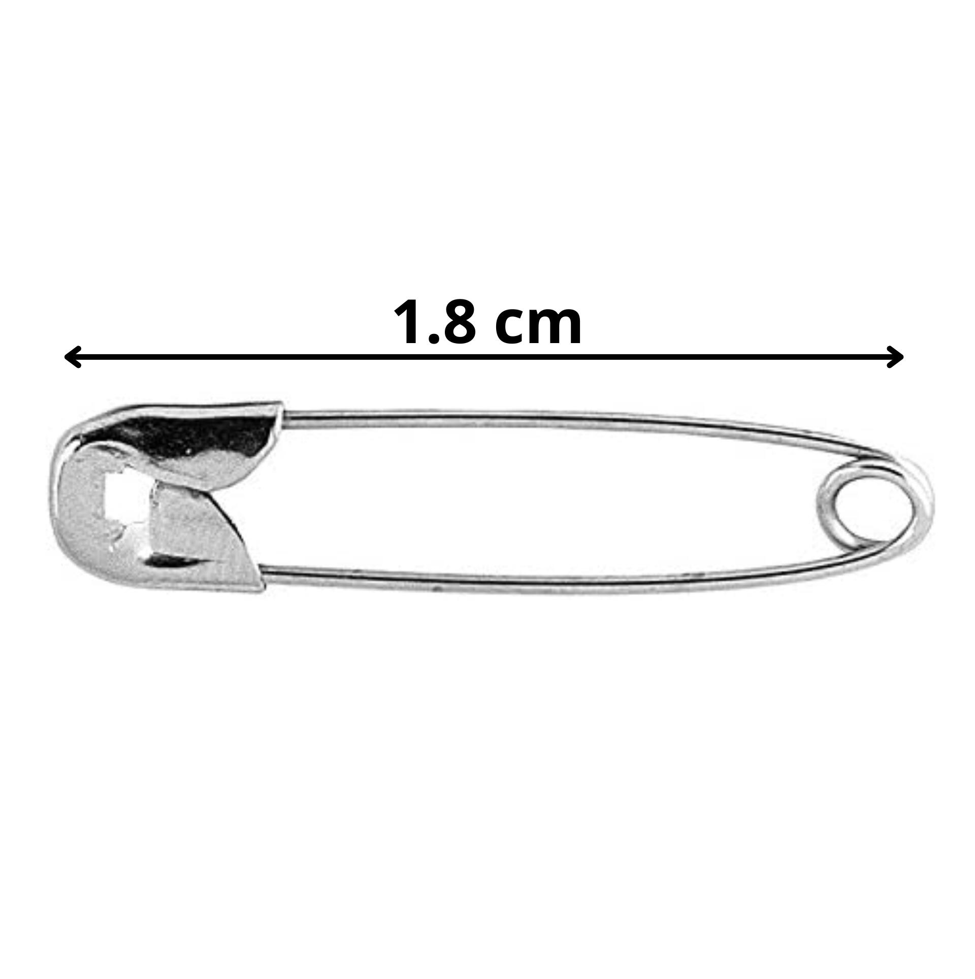 Zestaw agrafek do numerów startowych i użytku codziennego – 100 szt., 1,8 cm 3/3