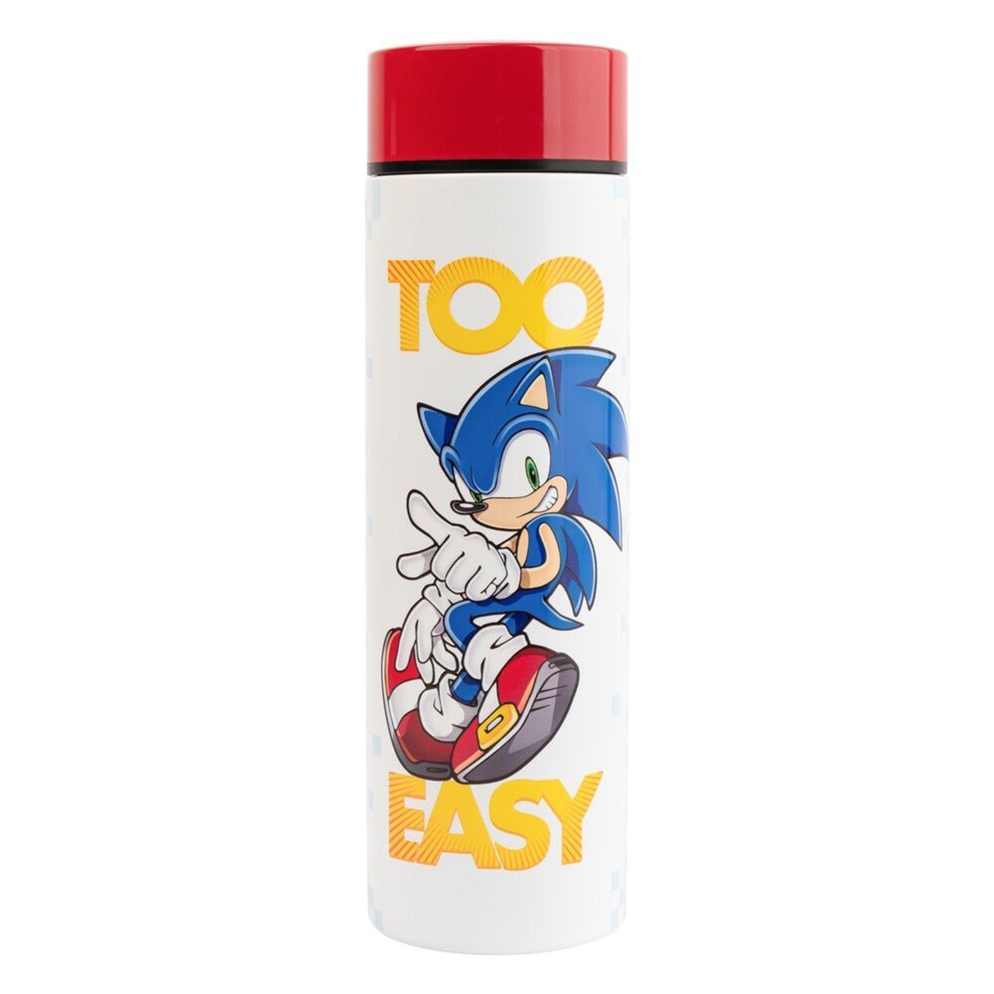 Botella de Acero Inoxidable Infantil Sonic the Hedgehog Blanca y Roja 0,42 L 2/3