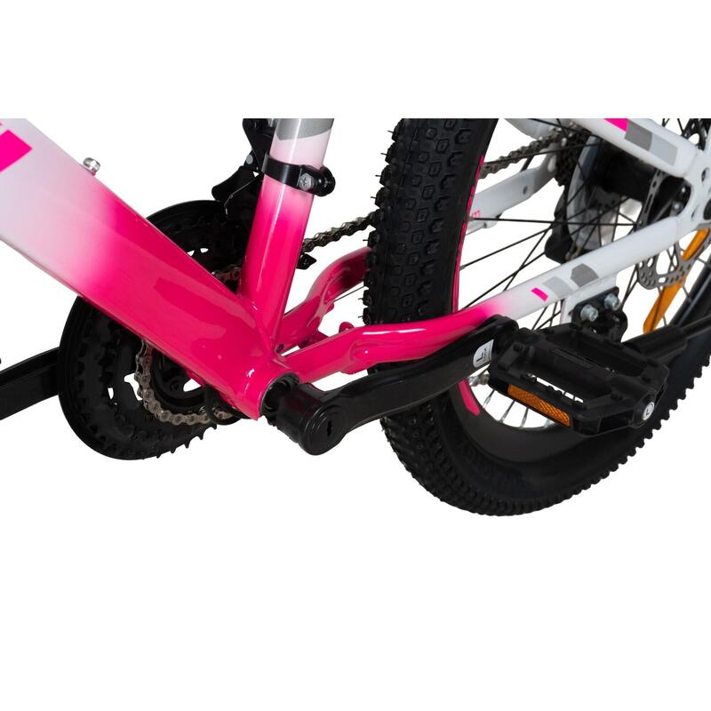 Bicicleta mtb 9-12 ani, 24 inch, solidă cadru 11", amortizare, Davi Bonita