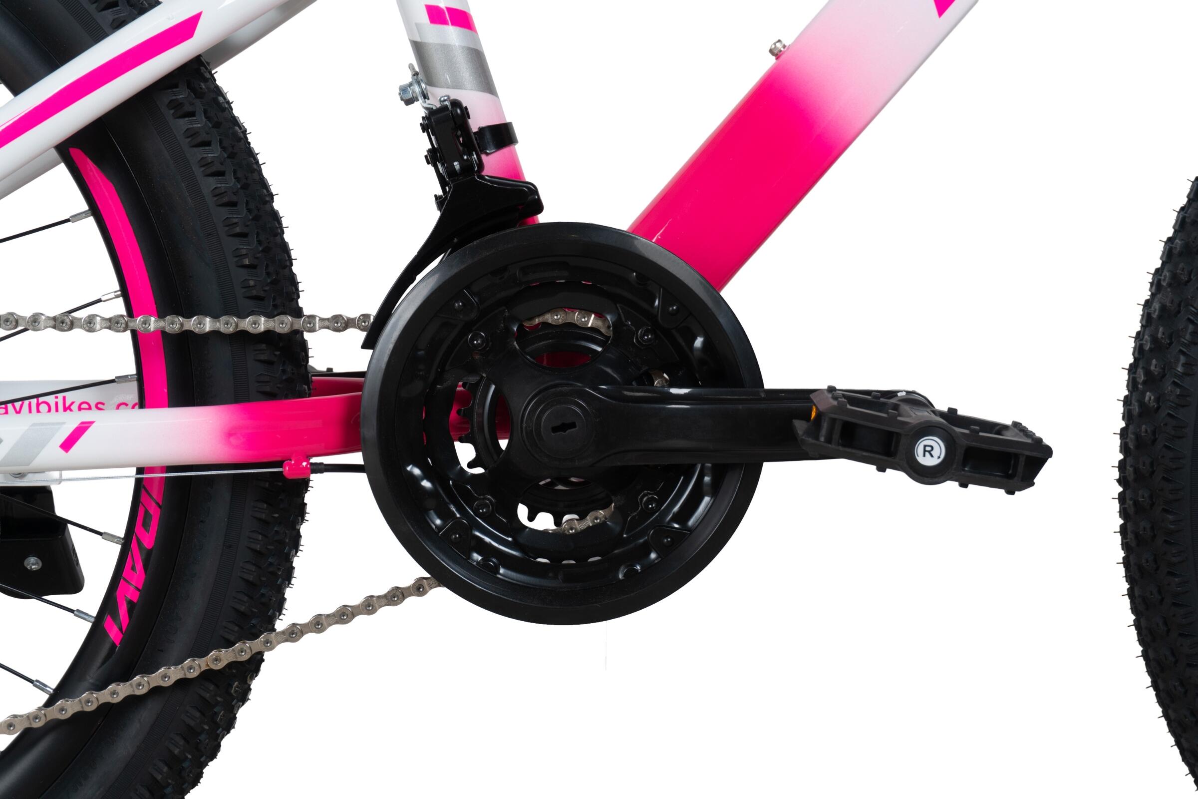 Mountain Bike 24 pollici, 9-12 anni, telaio robusto da 11", Davi Bonita Pro 6/7