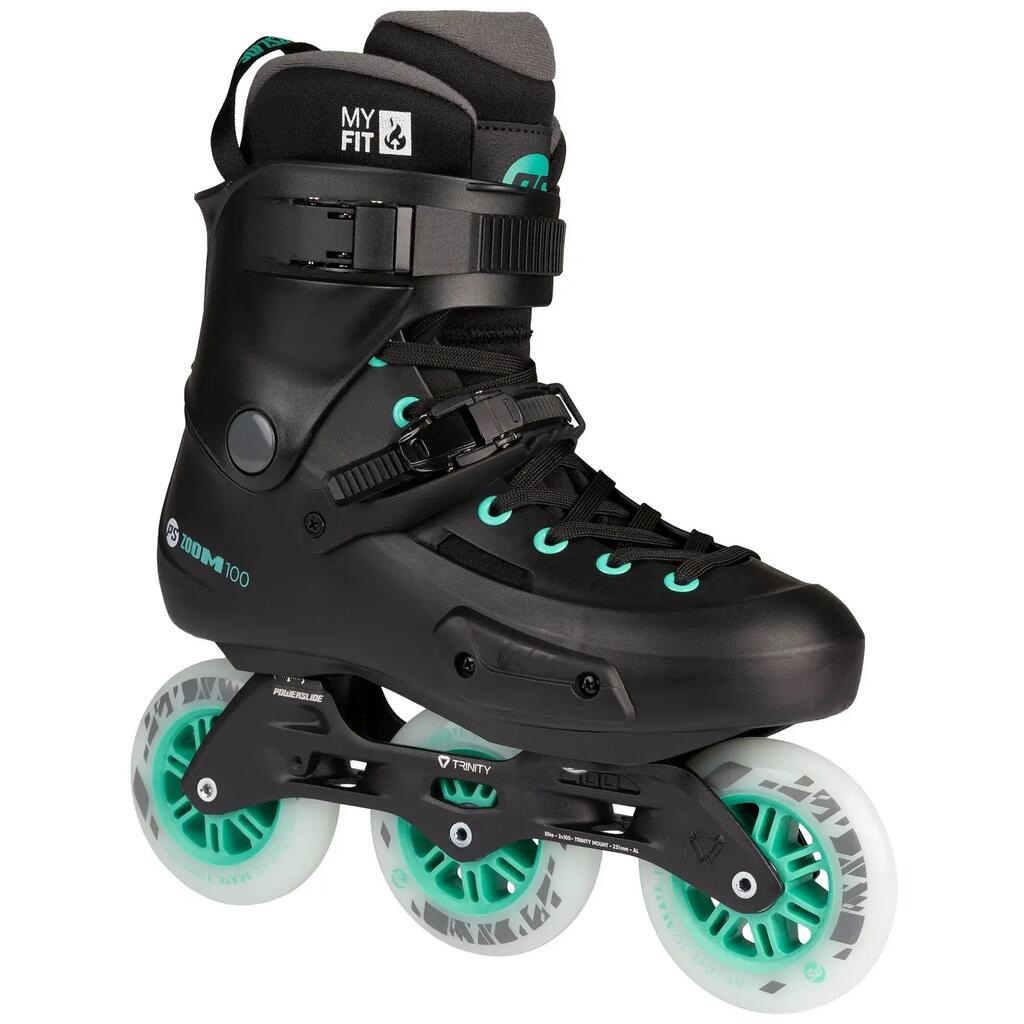 POWERSLIDE Zoom Pro 100 Black Mint 100 мм за възрастни ролери за свободно каране
