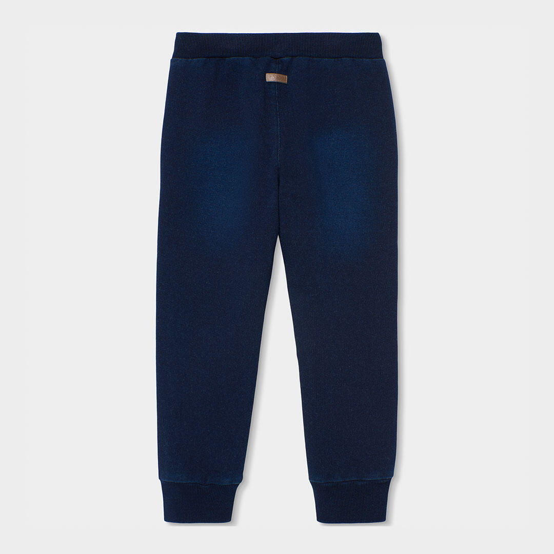 Pantalón niño felpa denim azul marino 2/4