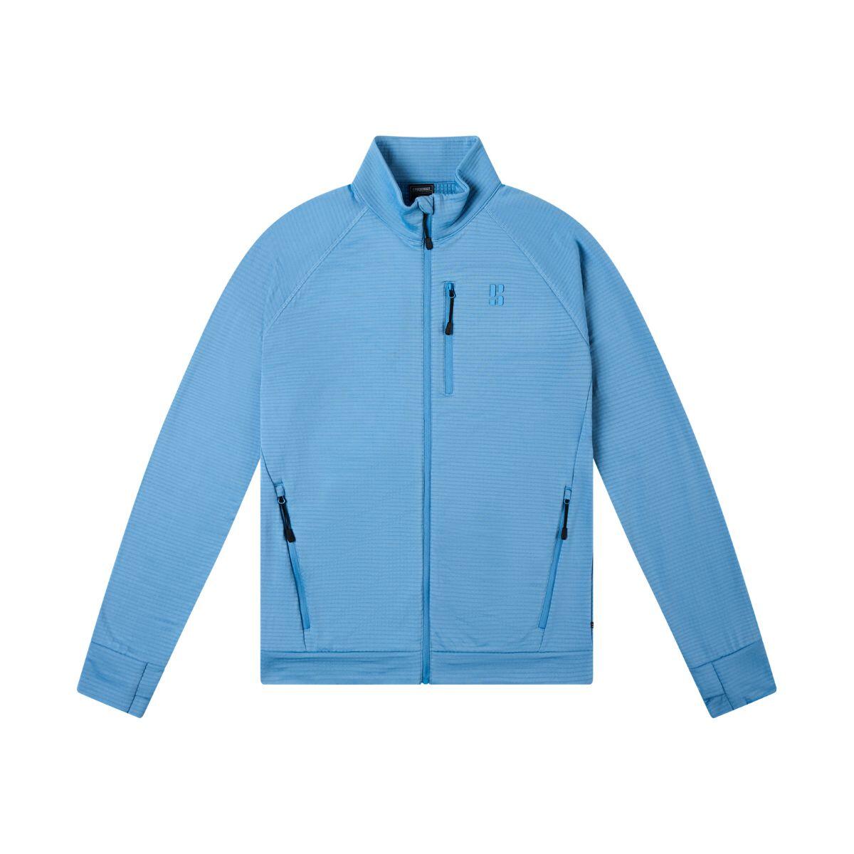 Outdoor Vest Heren - Wafelstructuur - Blauw 3/4