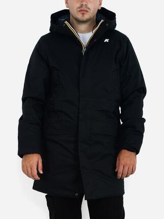 Parka K-WAY Jarno Twill Marmotta Al8 Black P - Blue A