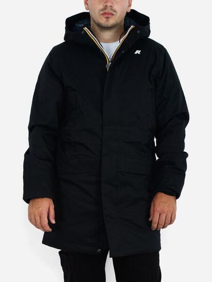 Parka K-WAY Jarno Twill Marmotta Al8 Black P - Blue A