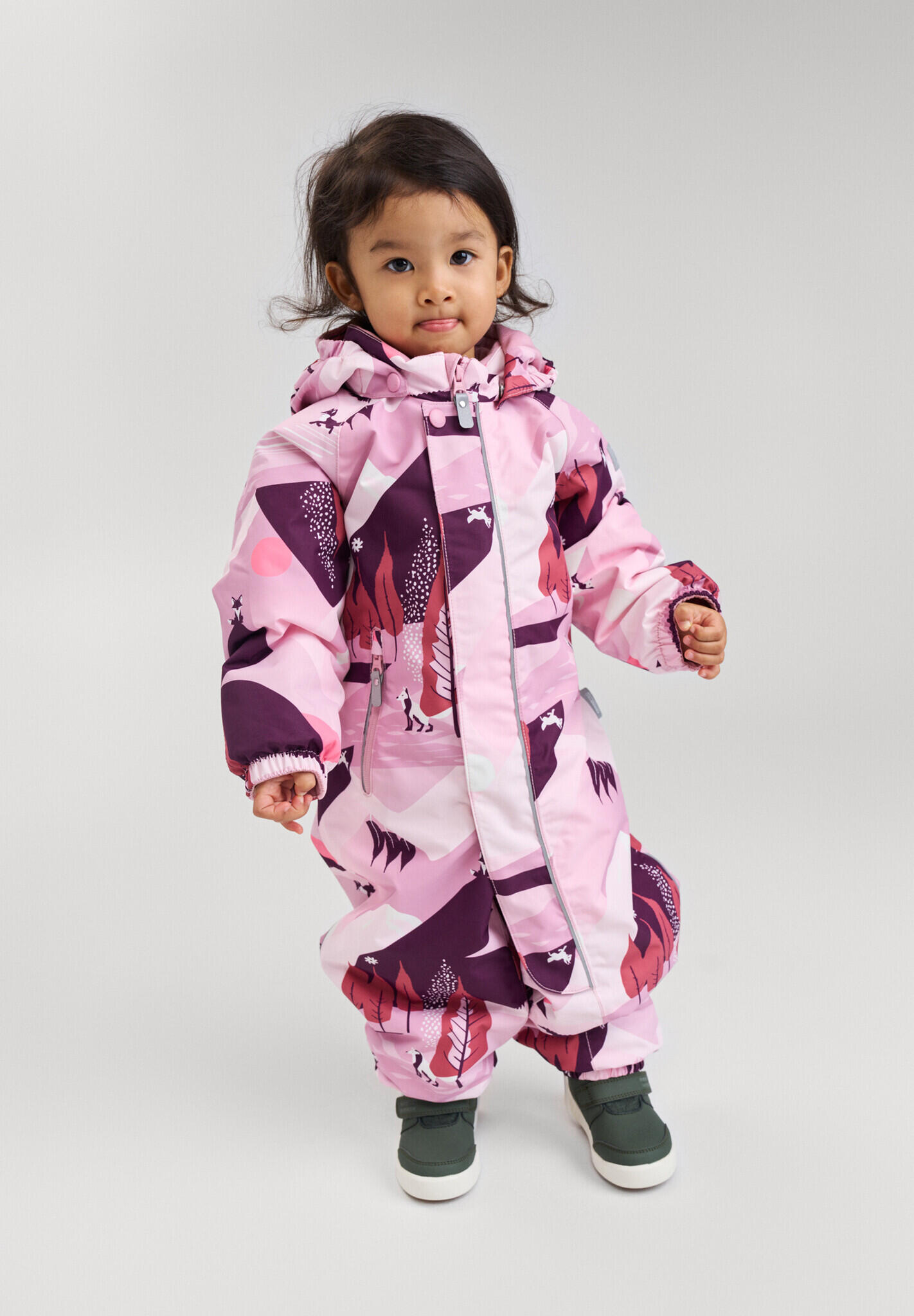 tec Kleinkinder Schneeanzug Puhuri Grey Pink 3/7