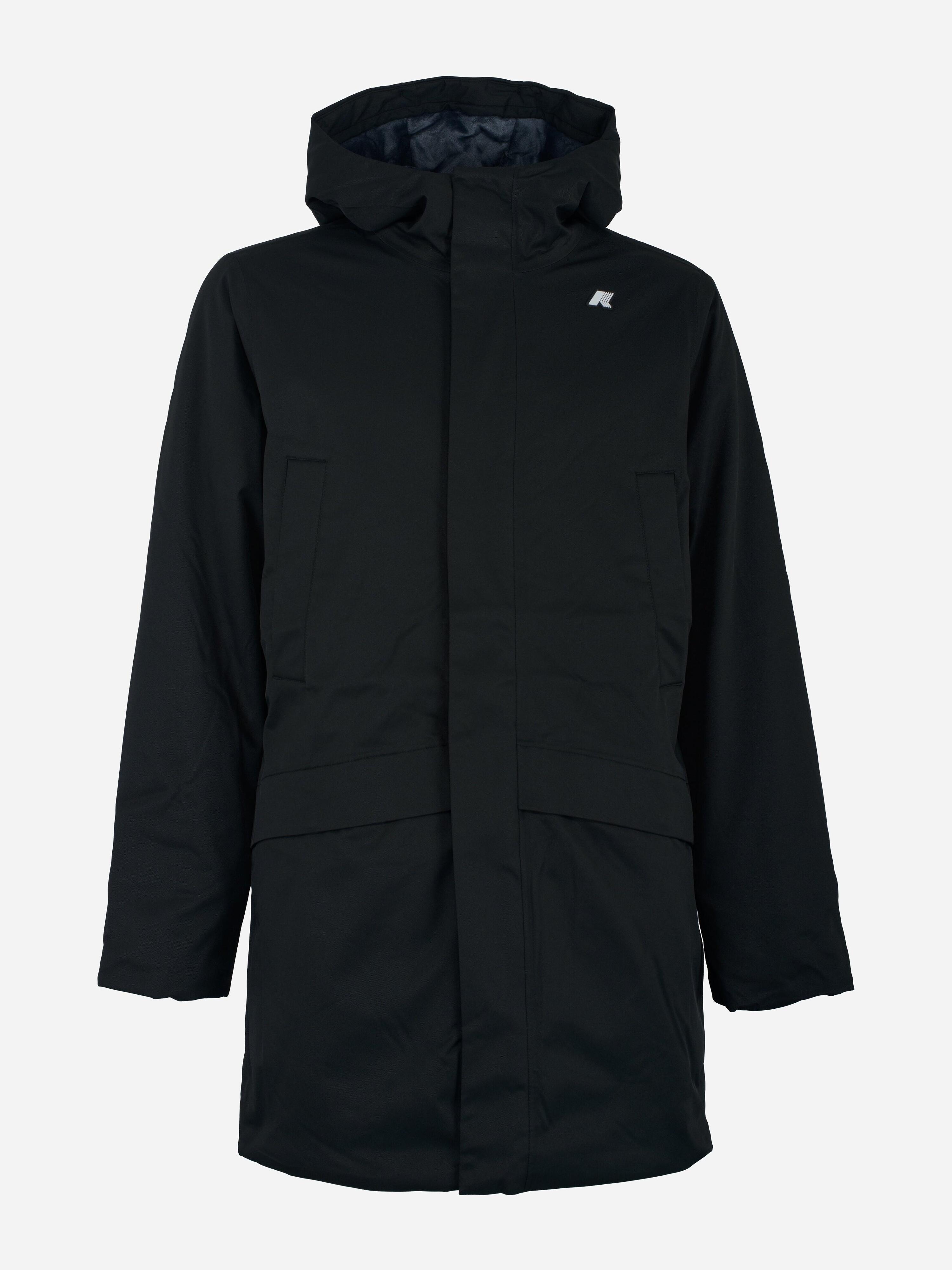 Parka K-WAY Jarno Twill Marmotta Al8 Black P - Blue A 3/5