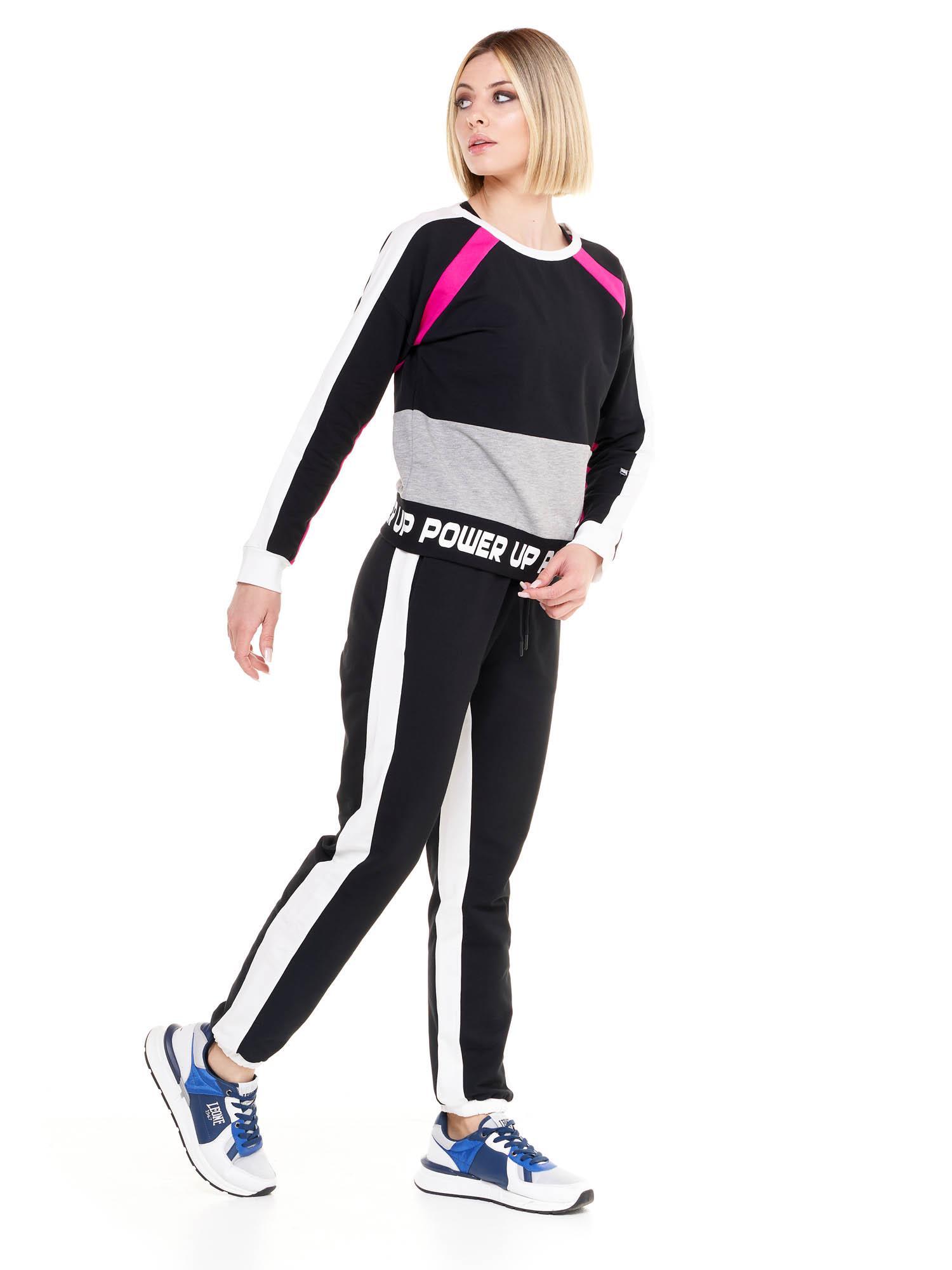 Neon damessweatshirt met ronde hals 3/6