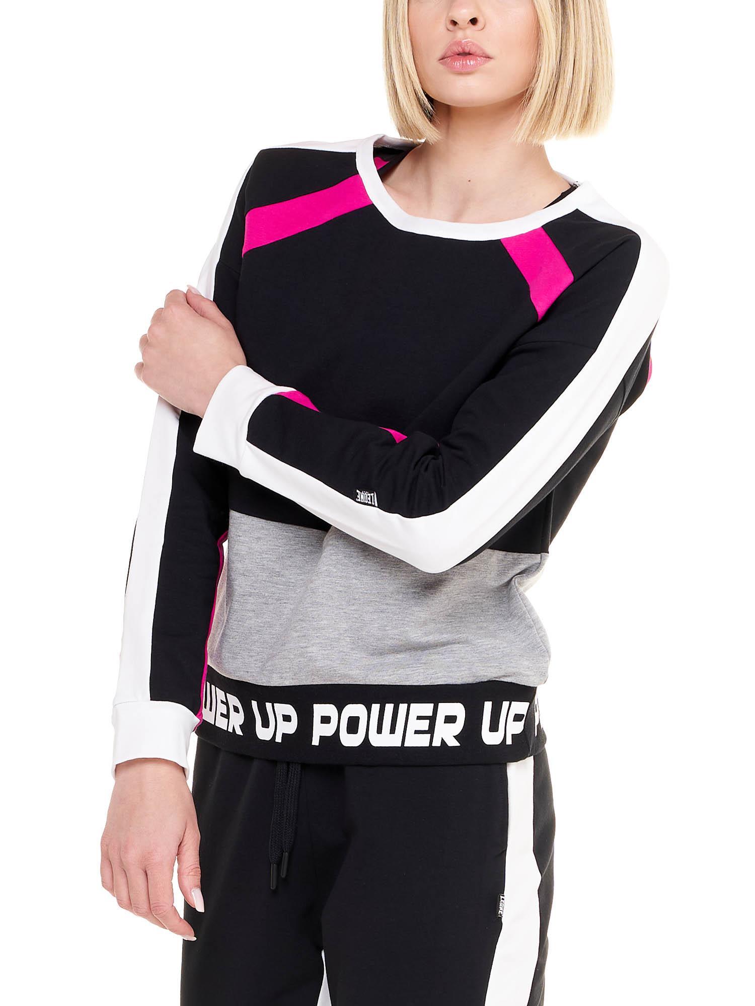 Neon damessweatshirt met ronde hals 5/6