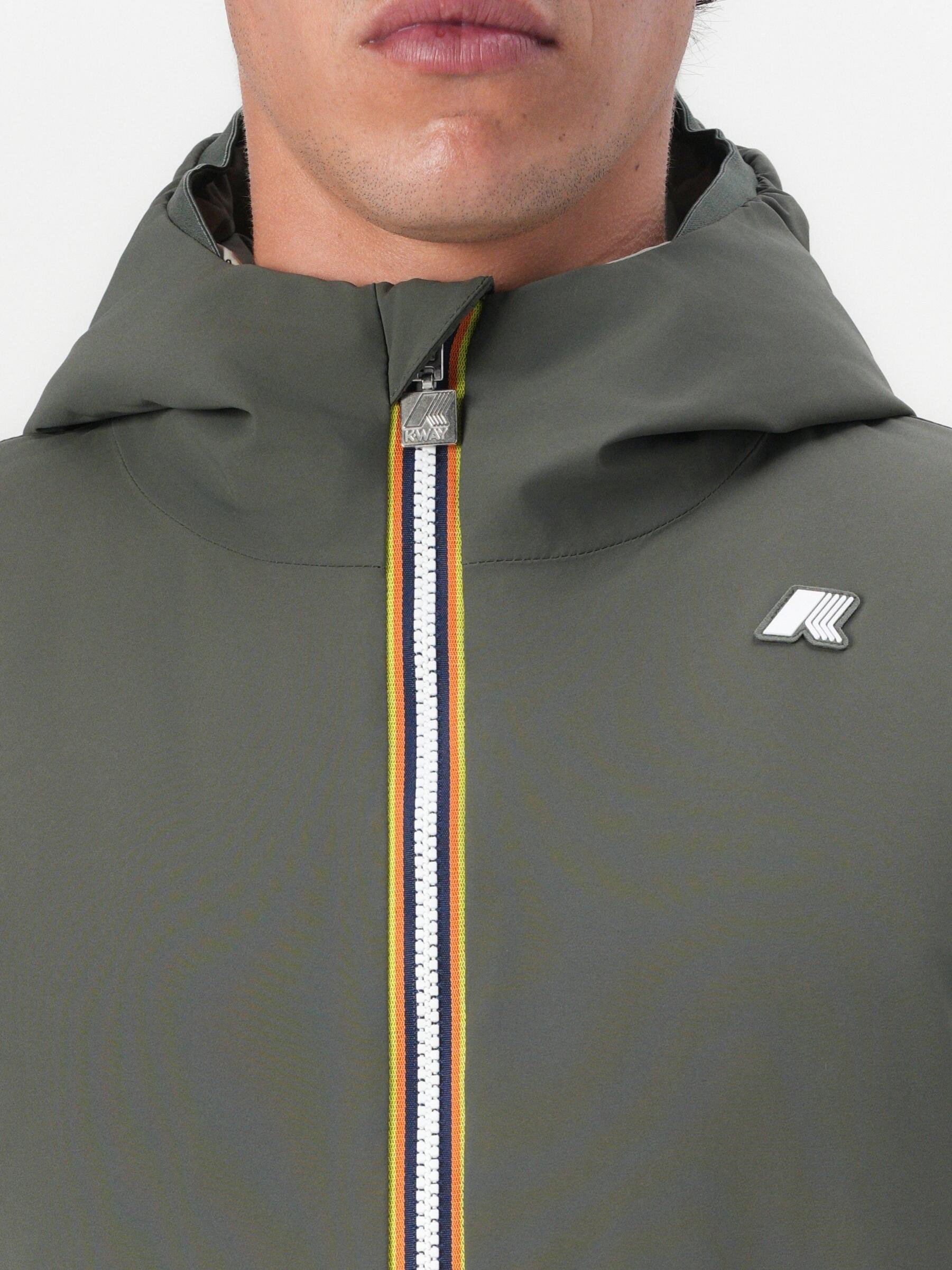 Blouson K-WAY Jack St Warm Double B2p Green Blackish 5/6