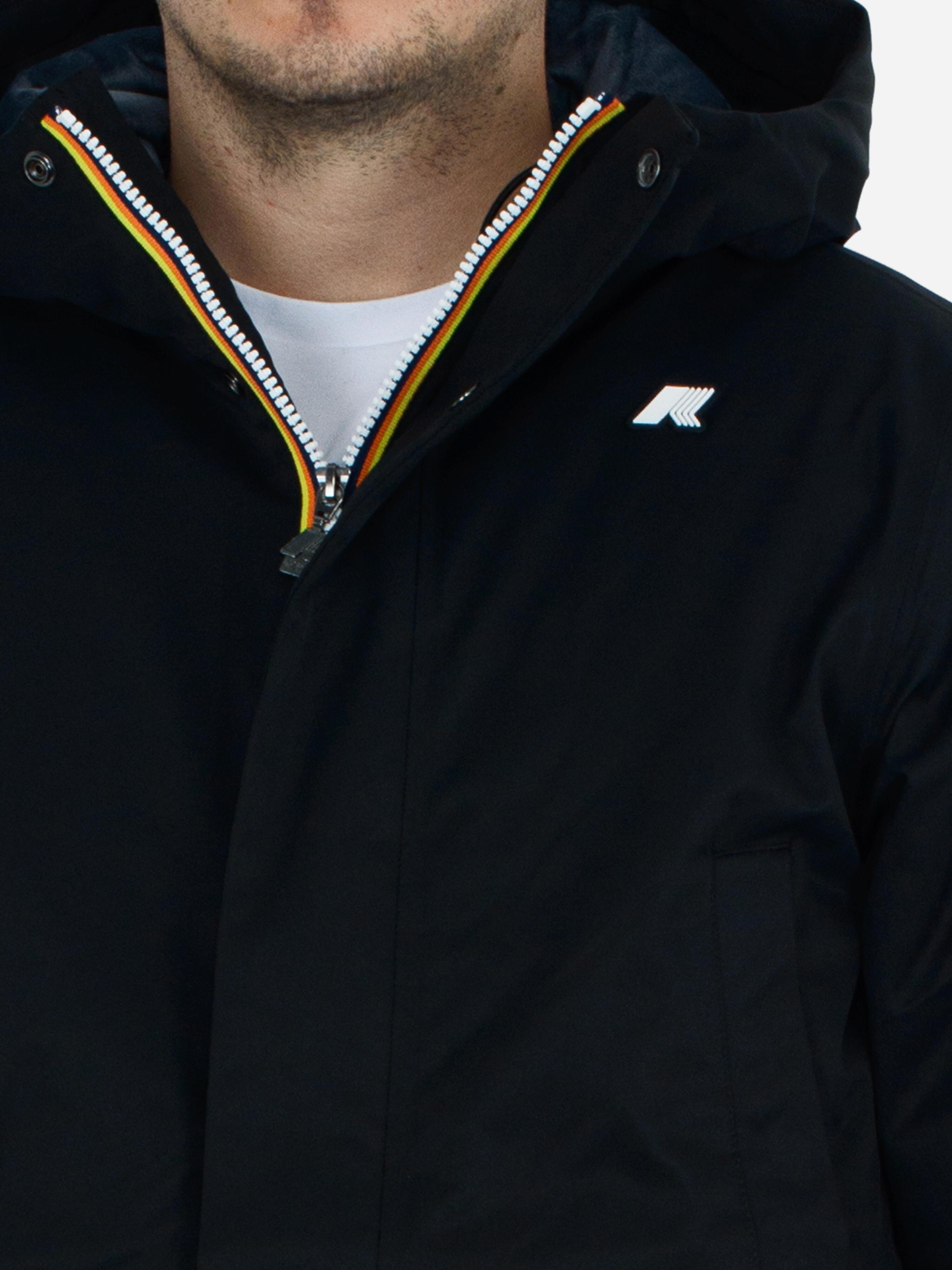 Parka K-WAY Jarno Twill Marmotta Al8 Black P - Blue A 5/5