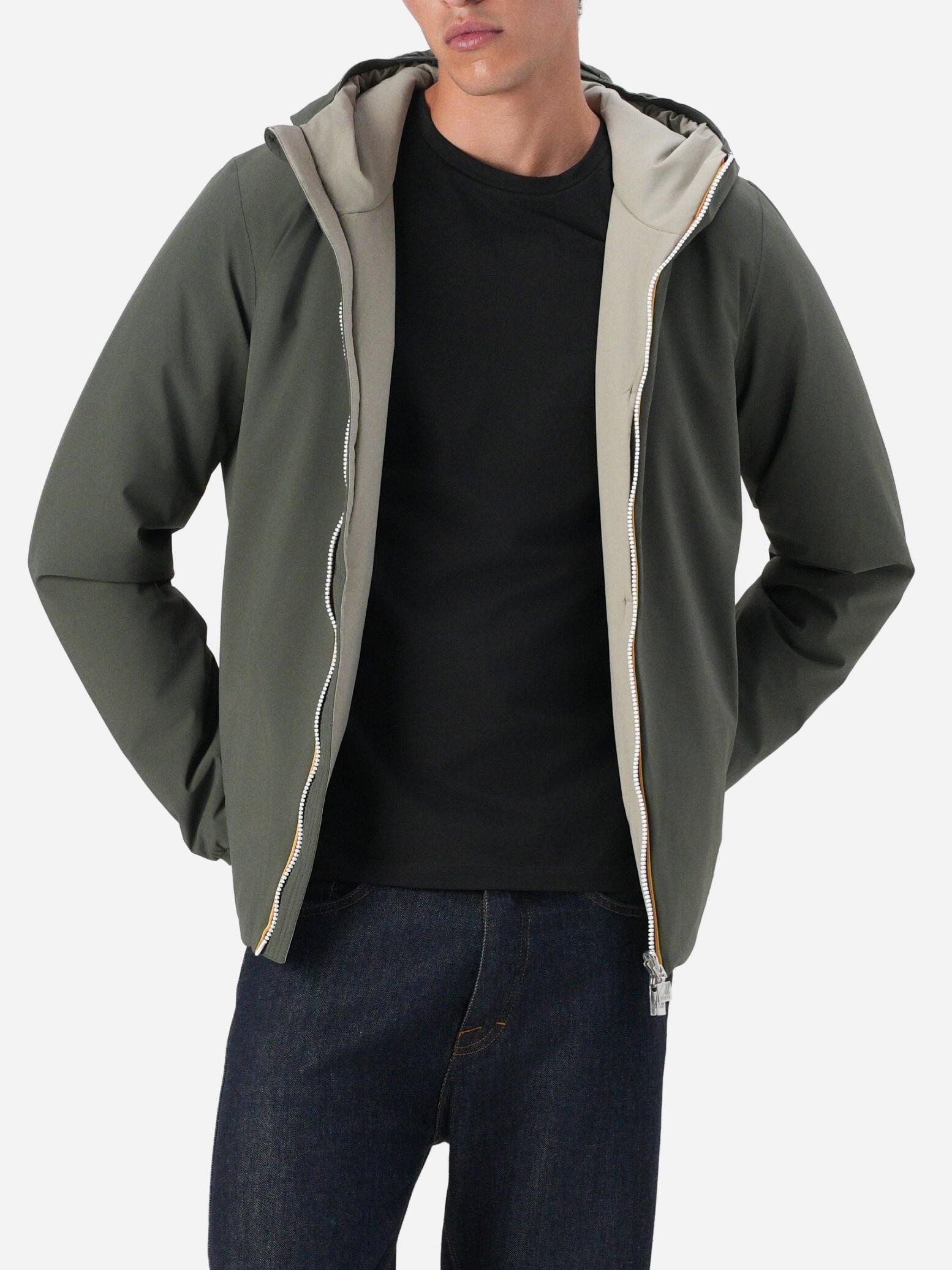 Blouson K-WAY Jack St Warm Double B2p Green Blackish 4/6