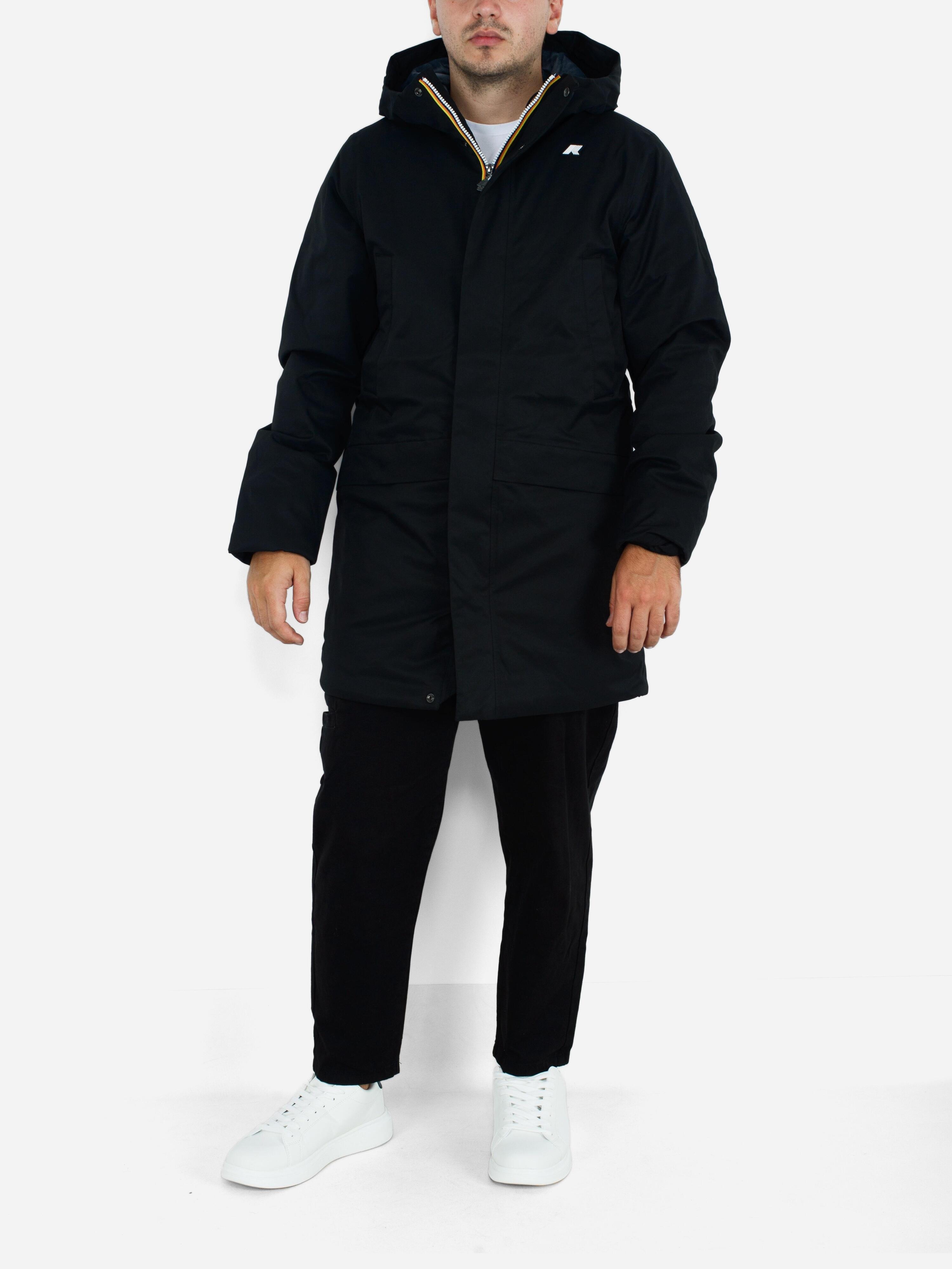 Parka K-WAY Jarno Twill Marmotta Al8 Black P - Blue A 4/5