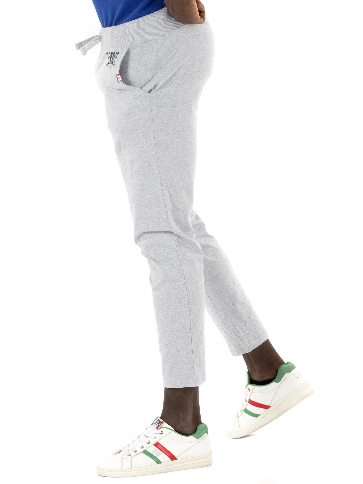Pantaloni dritti in heavy jersey da uomo Logo Basic 3/5
