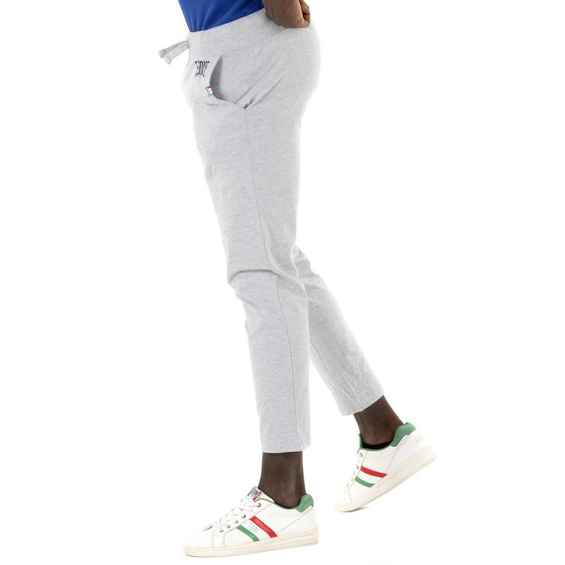 Pantaloni trening bărbați Leone 1947 Apparel Basic jerseu gros croială dreaptă