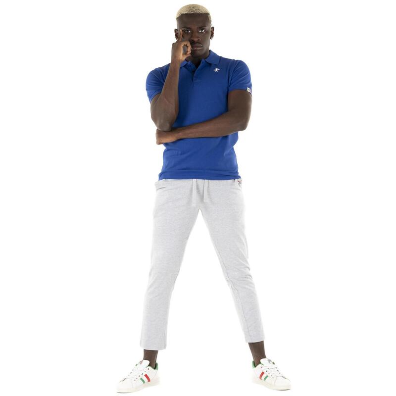 Pantaloni trening bărbați Leone 1947 Apparel Basic jerseu gros croială dreaptă
