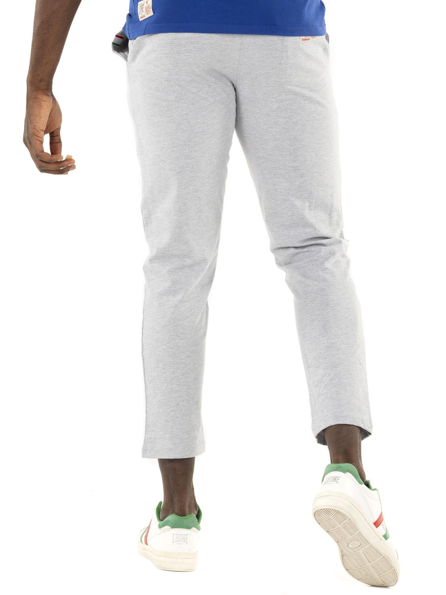 Pantaloni dritti in heavy jersey da uomo Logo Basic 4/5