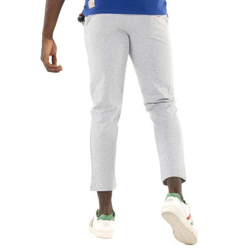 Pantaloni trening bărbați Leone 1947 Apparel Basic jerseu gros croială dreaptă