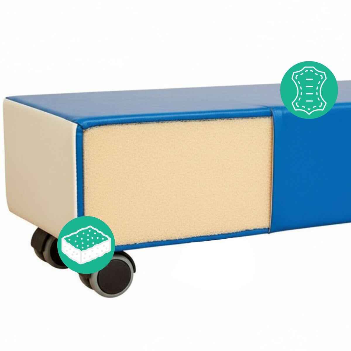 Fauteuil roulant long Dady - bleu 5/7